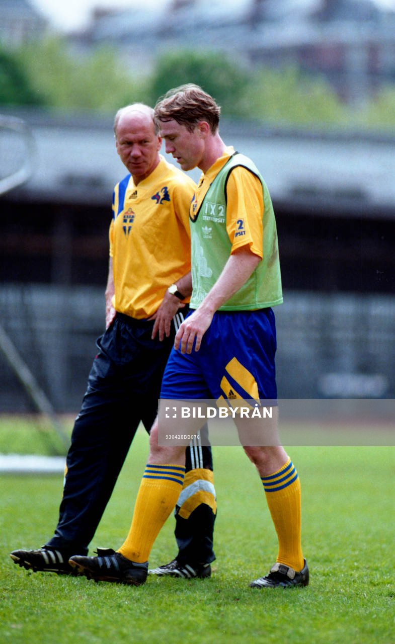 Tommy Svensson, förbundskapten och Jan Eriksson