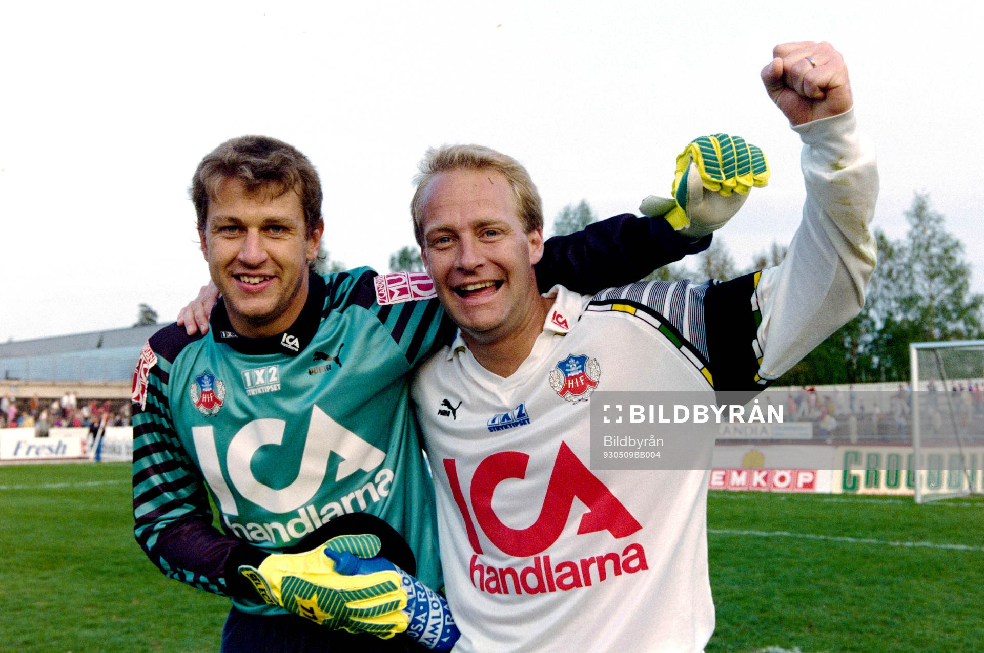 Sven Andersson, målvakt och Mats Magnusson, Helsingborg