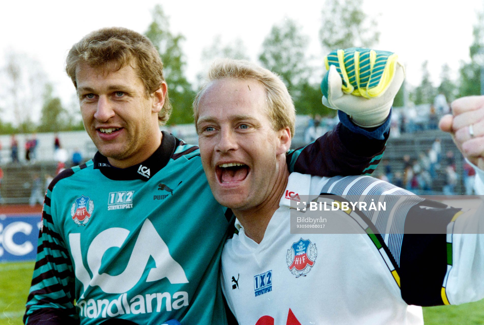 Sven Andersson, målvakt och Mats Magnusson, Helsingborg