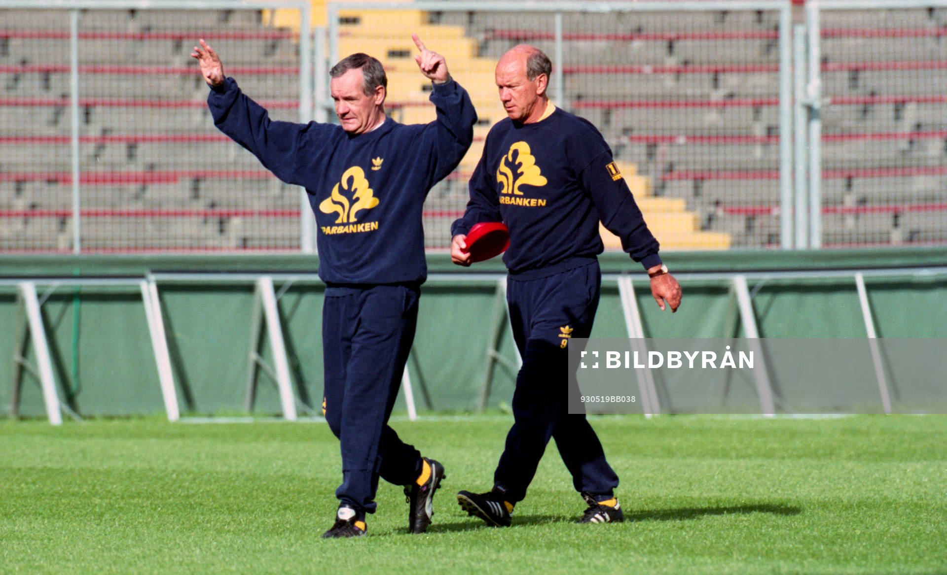 Tord Grip, assisterande förbundskapten och Tommy Svensson,