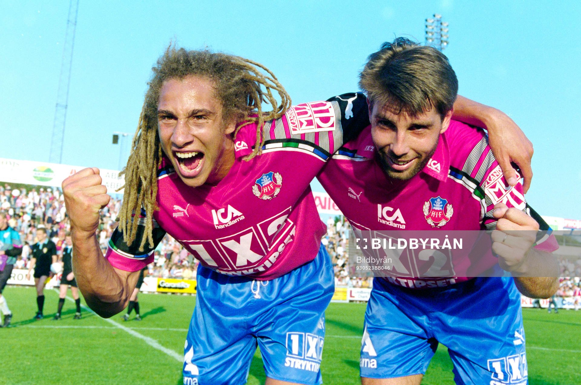 Henrik Larsson och Jonas Dahlgren, Helsingborg jublar