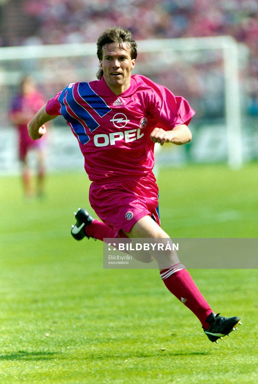 Fotboll, Bundesliga, Bayern München - Bochum, 3-1: Lothar Matthäus, Bayern. 