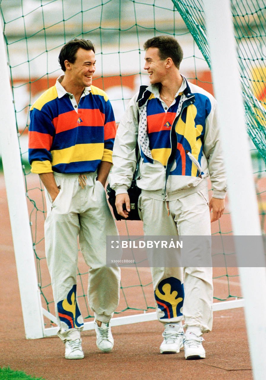 Fotboll, Joachim Björklund och Patrik Andersson, Sverige