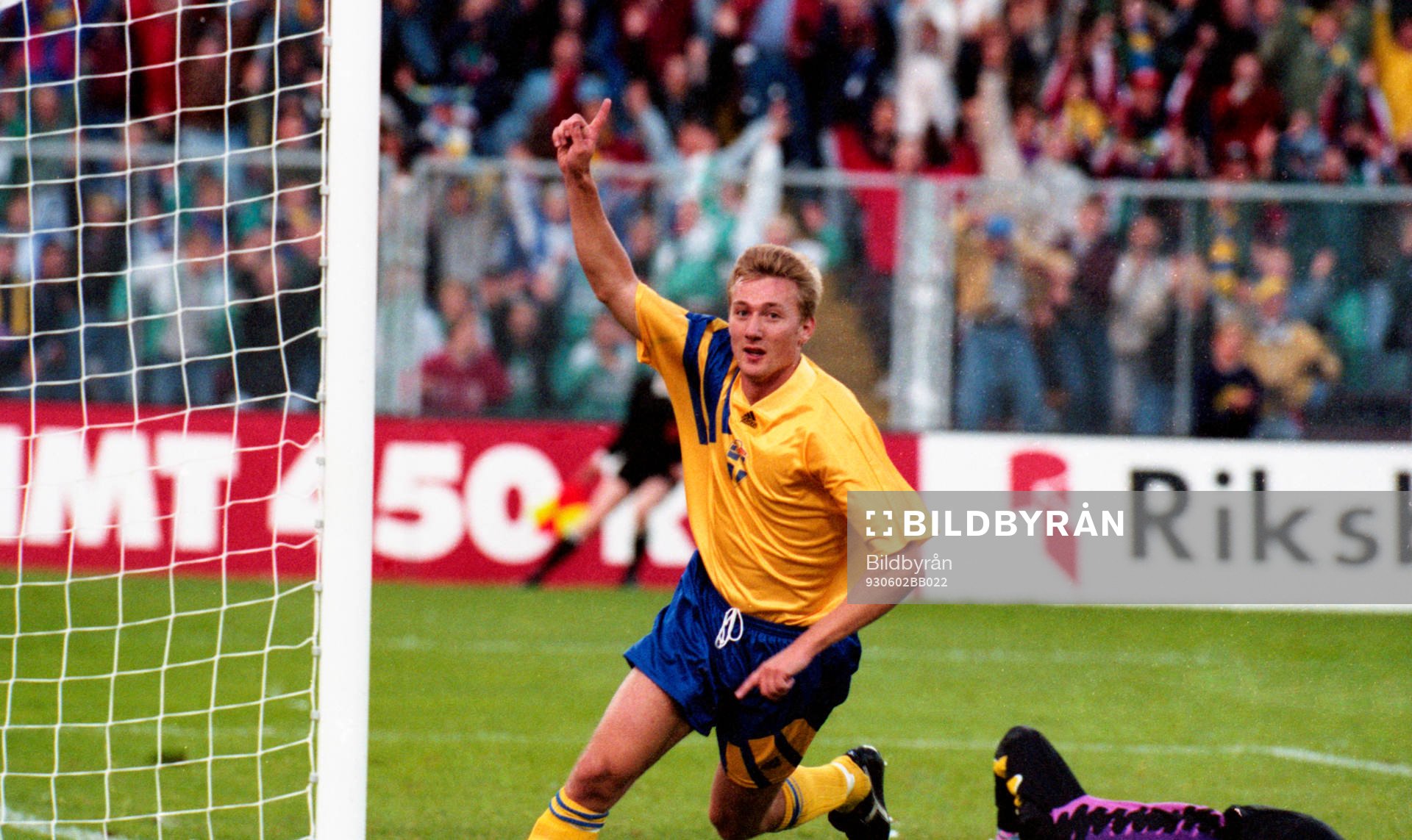  Stefan Landberg jublar efter mål