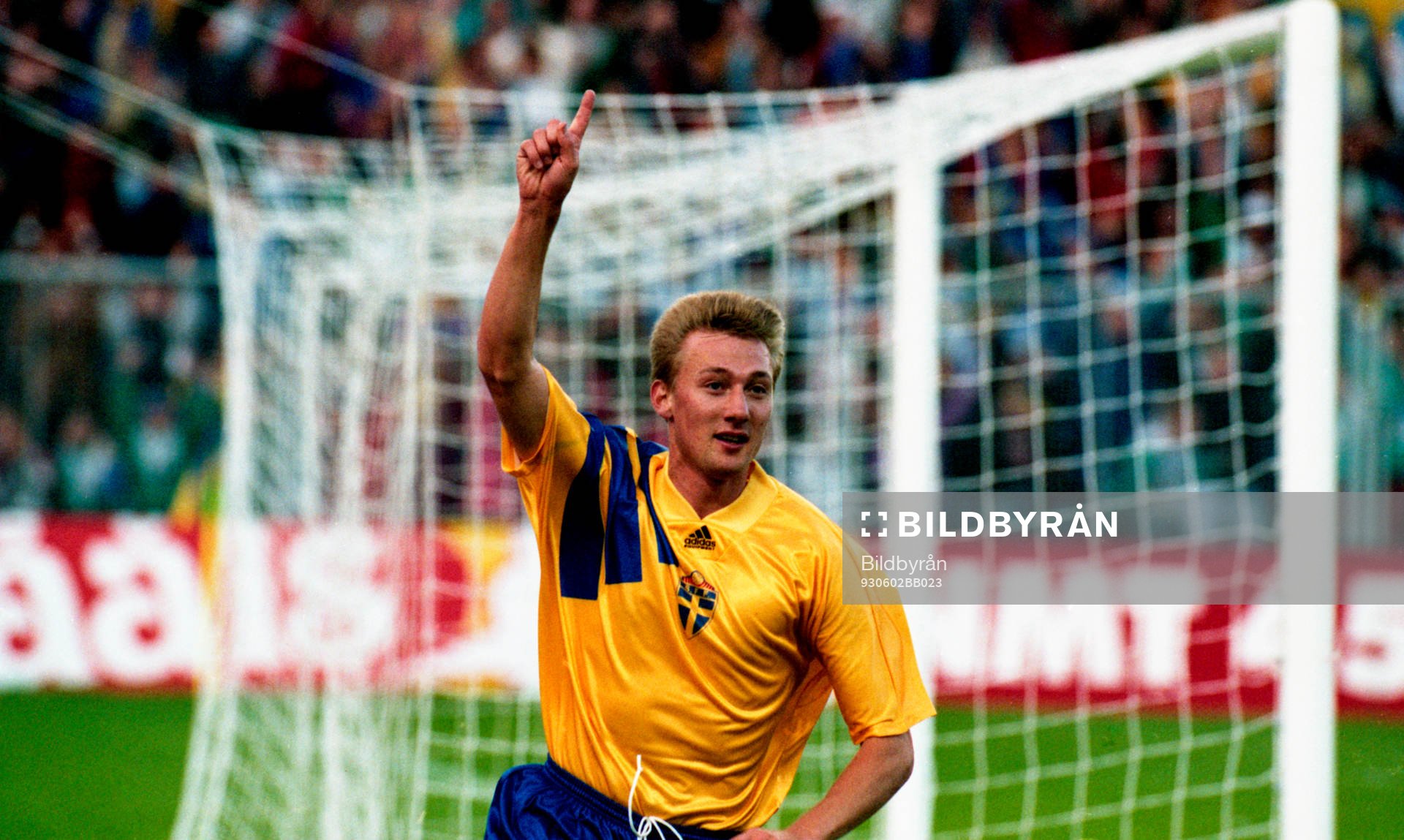  Stefan Landberg jublar efter mål