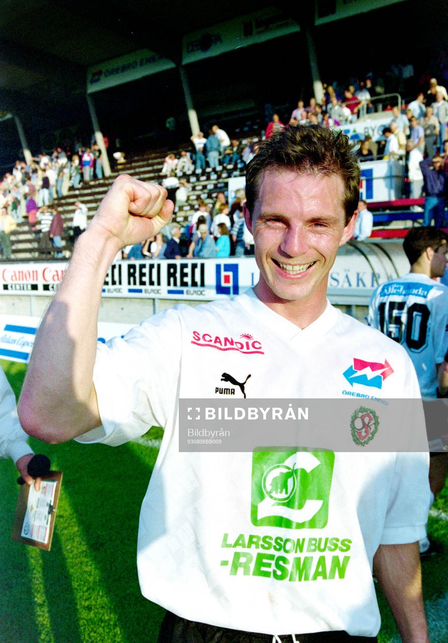 Tremålsskytten Hiynur Stefansson, Örebro jublar