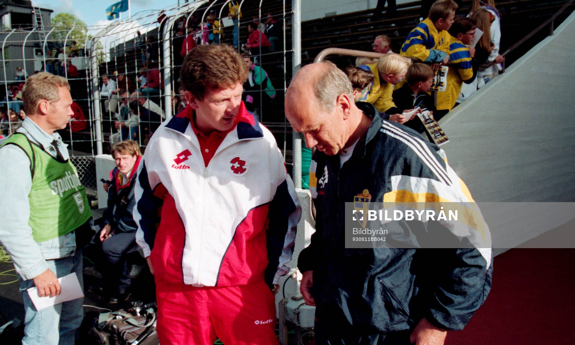 Roy Hodgson, förbundskapten, Schweiz och Tommy Svensson,