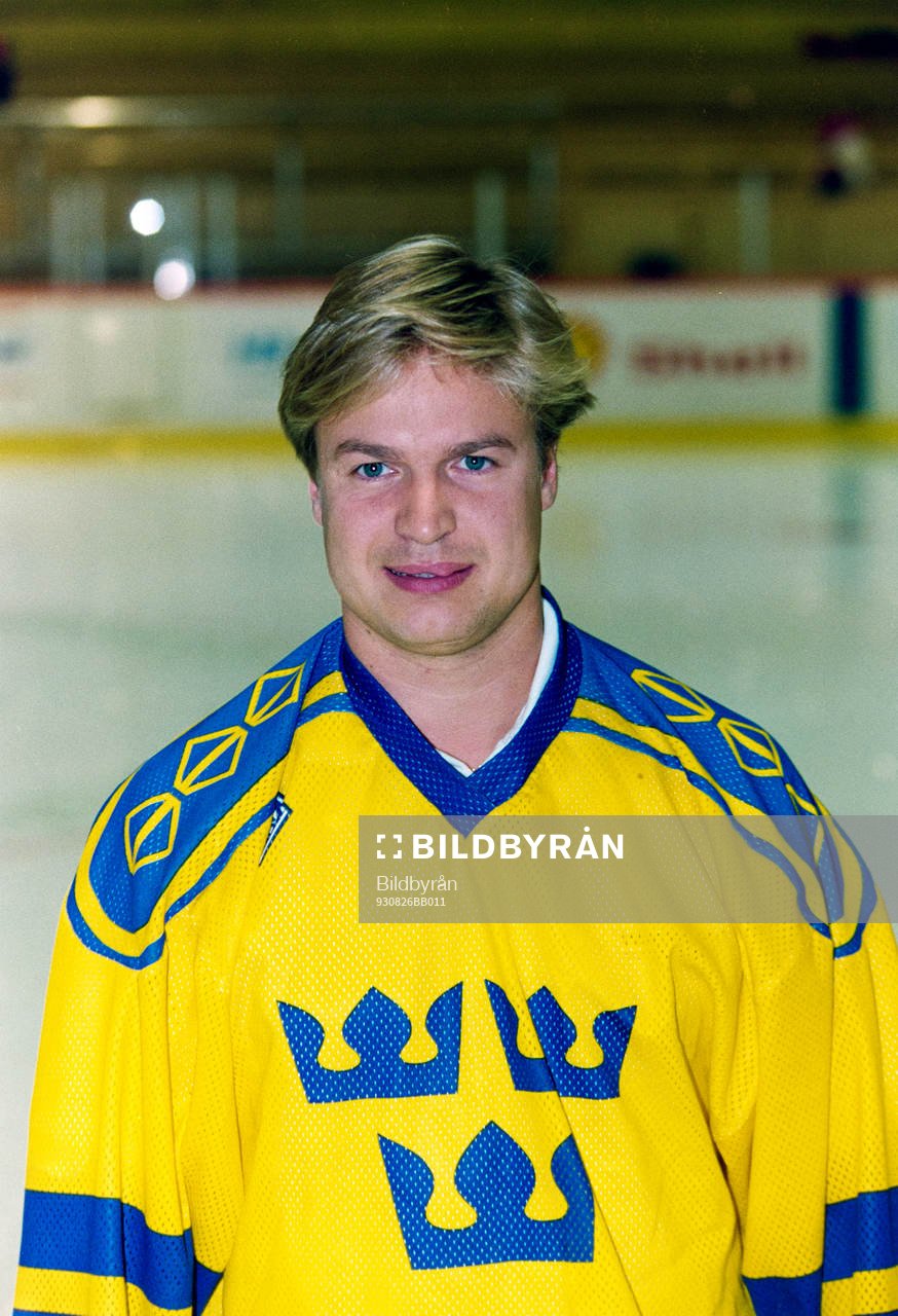 Stefan Larsson i landslagströja