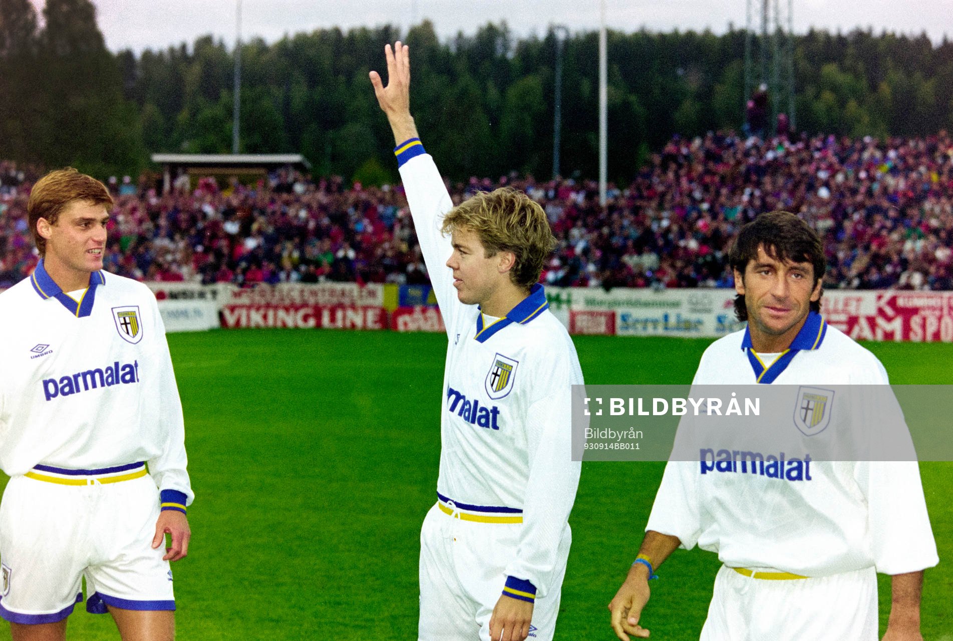 Fotboll, Cupvinnarcupen, Degerfors - Parma, 1-3:  Tomas Brolin, Parma. 