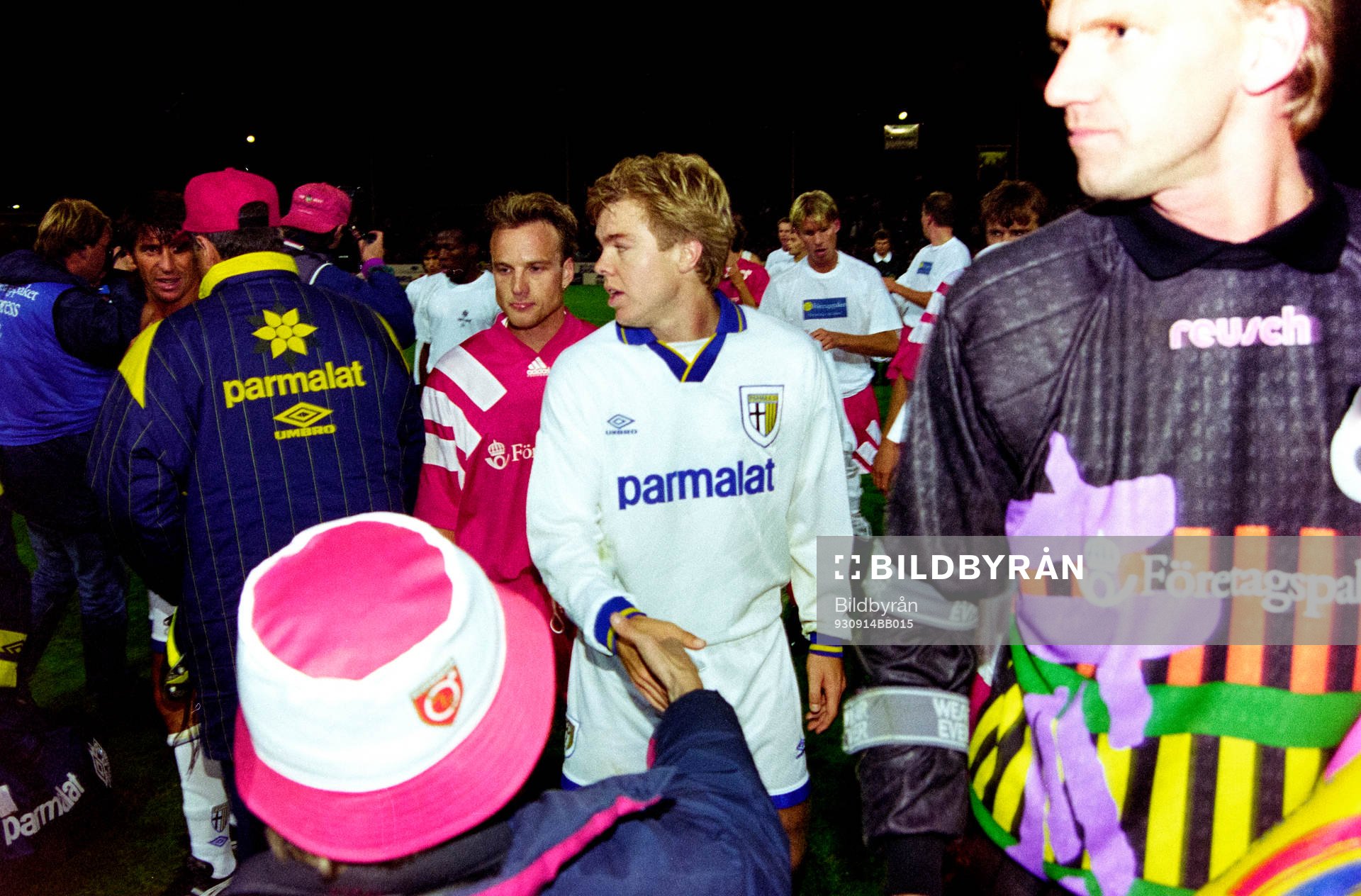 Fotboll, Cupvinnarcupen, Degerfors - Parma, 1-3:  Tomas Brolin, Parma efter matchen.