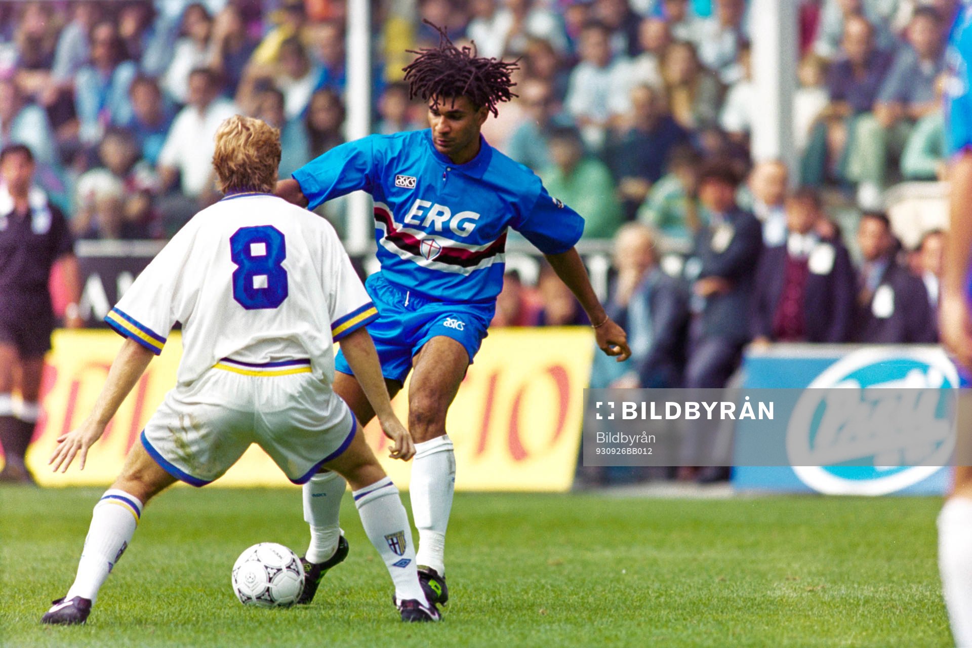 Ruud Gullit, Sampdoria utmanar Tomas Brolin, Parma