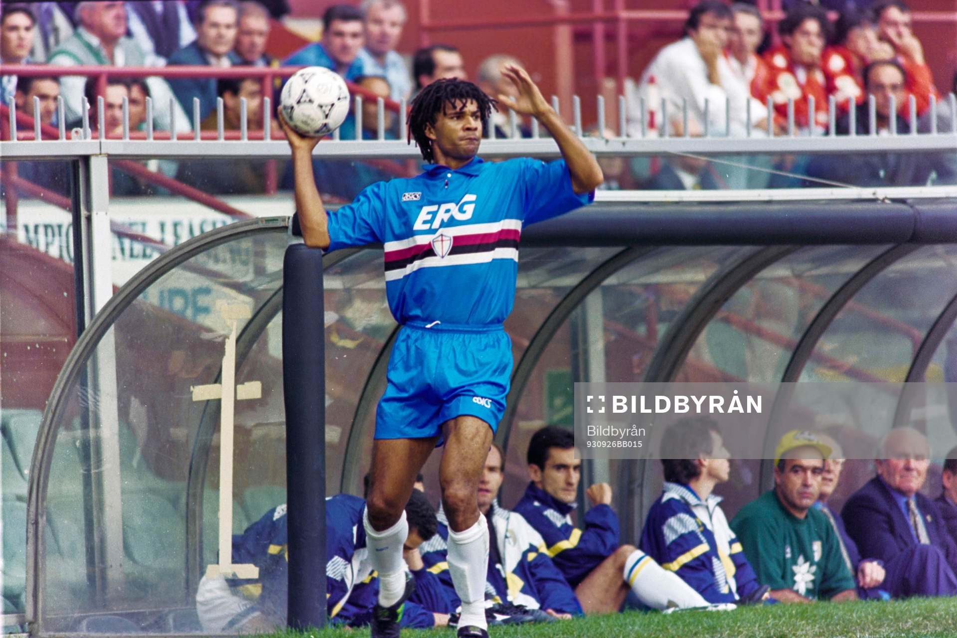 Ruud Gullit, Sampdoria vid ett inkast