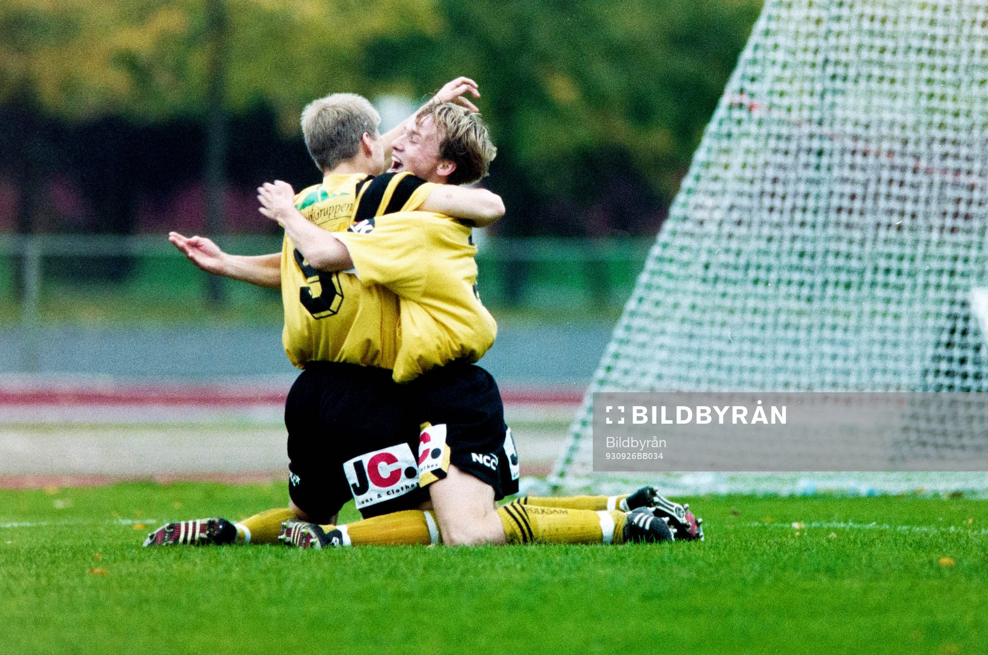 Christer Andersson och Stefan Jansson, jublar