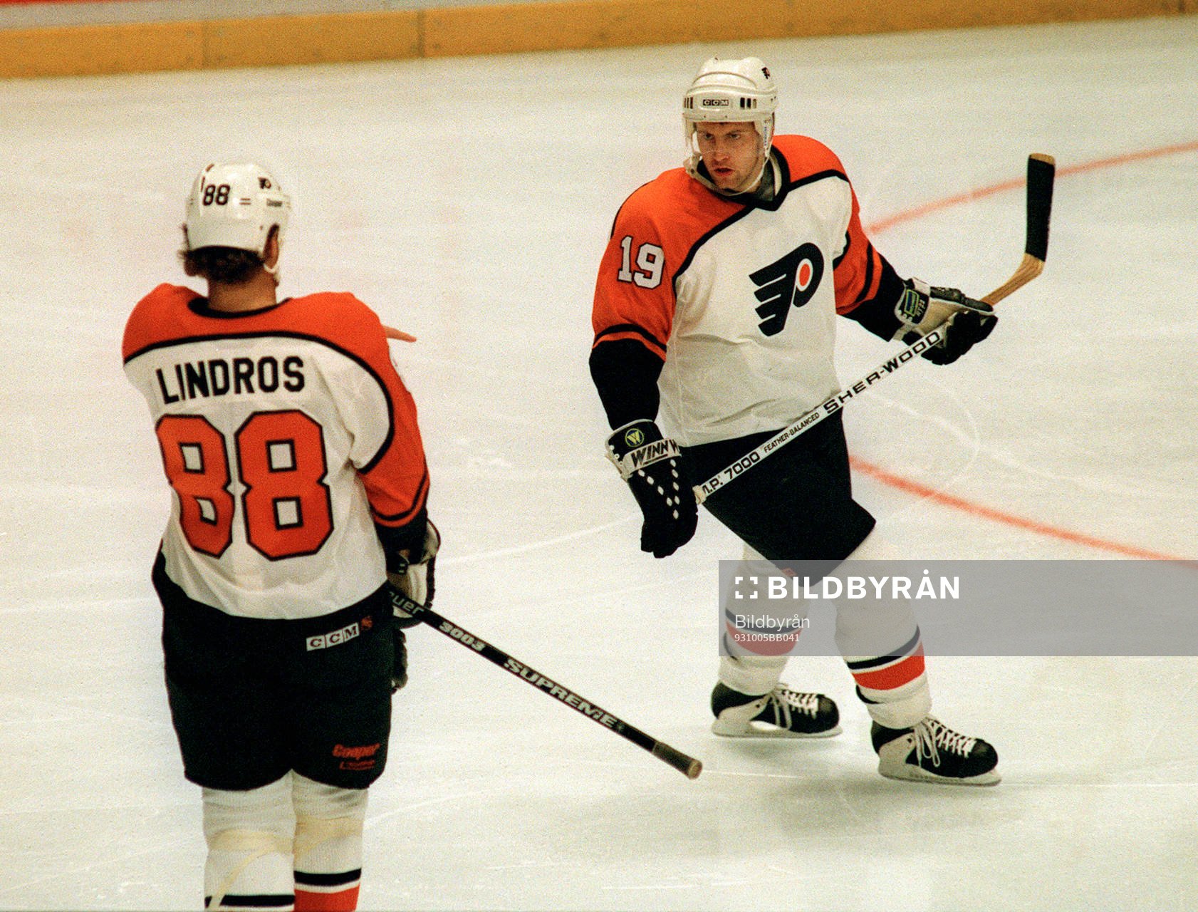 Eric Lindros och Mikael Renberg, Philadelpia Flyers