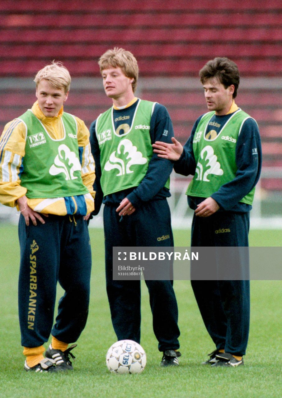  Pär Zetterberg, Stefan Schwarz och Anders Limpar.