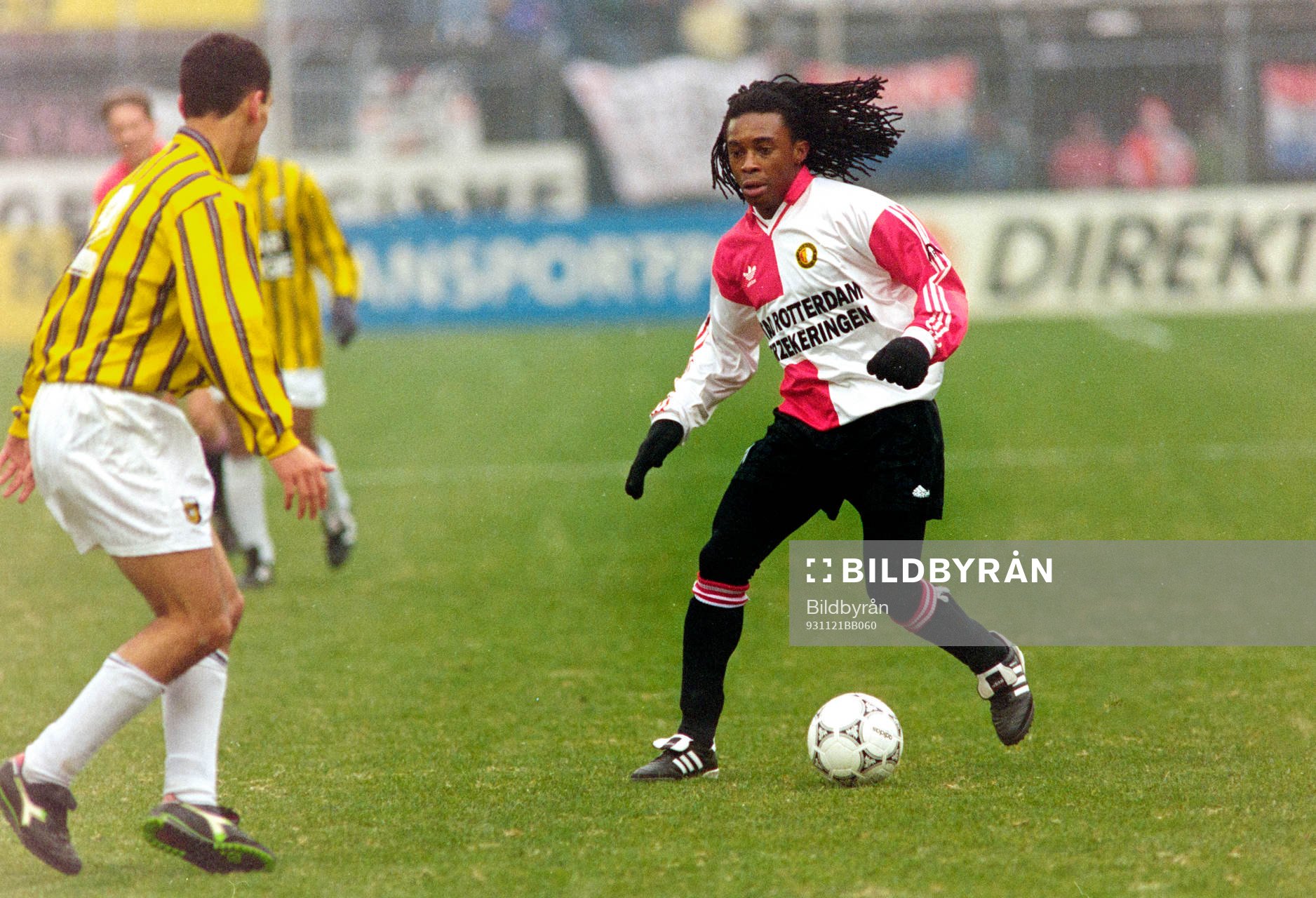 Fotboll, Holländsk, Feyenoord - Vitesse, 1-1: Regi Blinker, Feyenoord.
