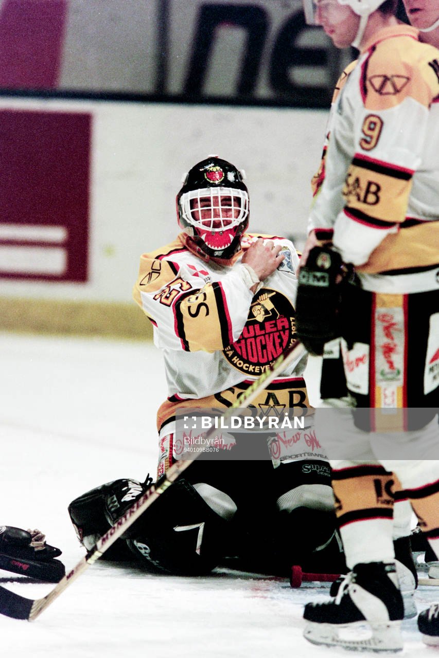 Erik Granqvist, målvakt i Luleå deppar