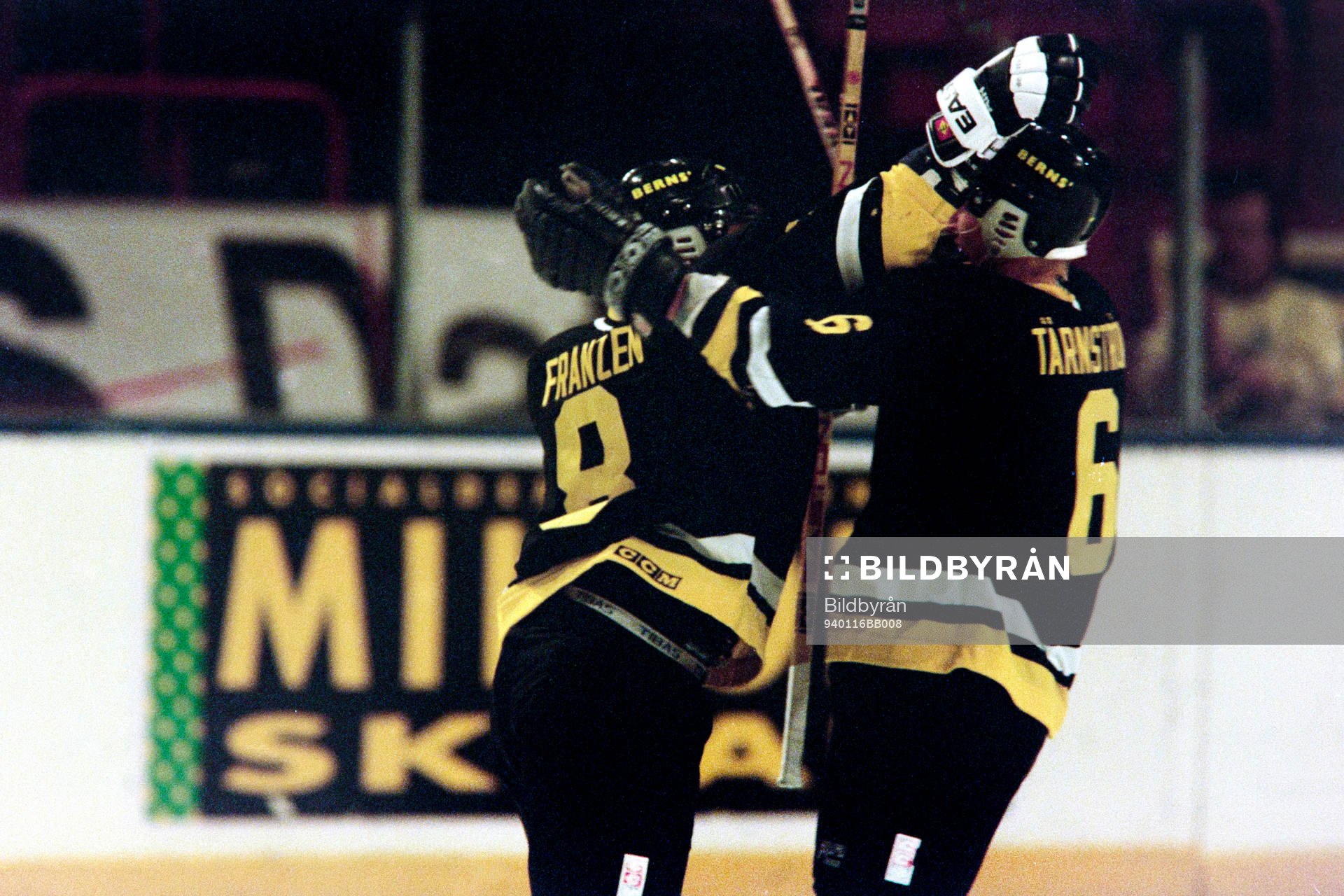 Rikard Franzén och Dick Tärnström, AIK jublar