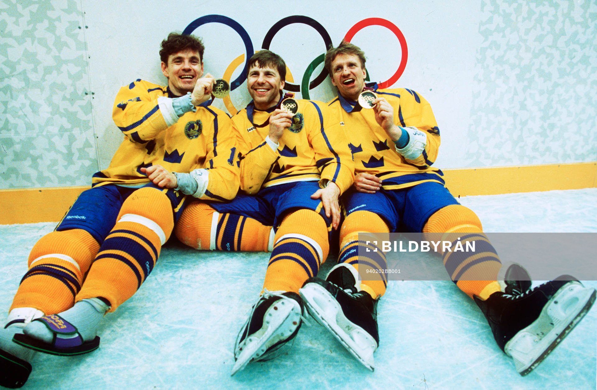 Håkan Loob, Mats Näslund och Tomas Jonsson, tre som har