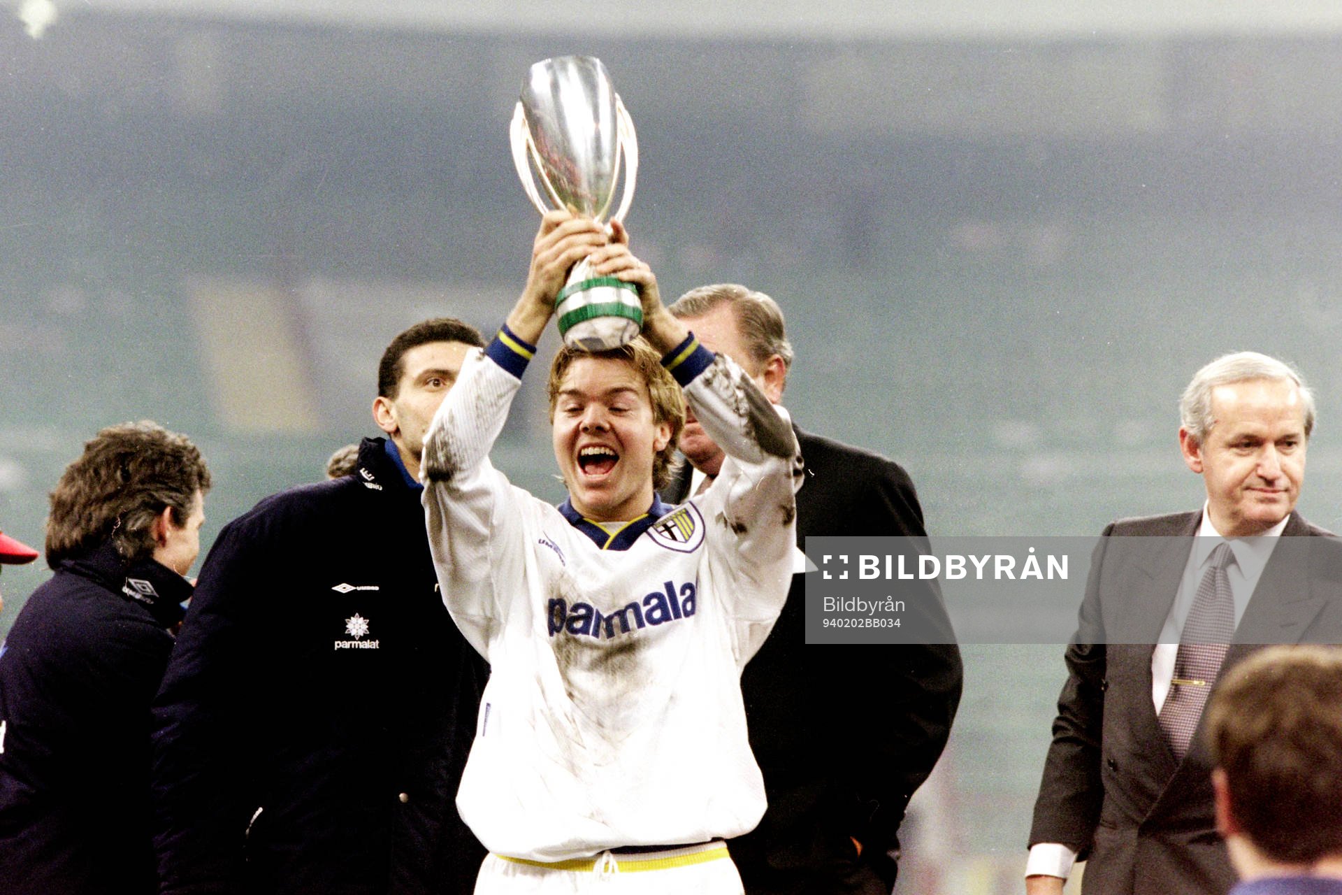 Tomas Brolin, Parma jublar med pokalen