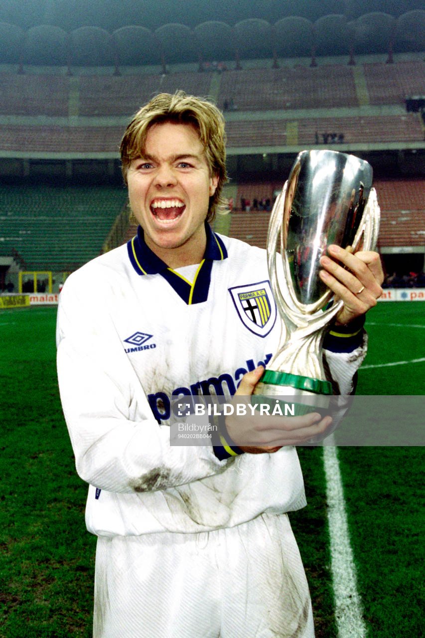 Tomas Brolin, Parma jublar med pokalen