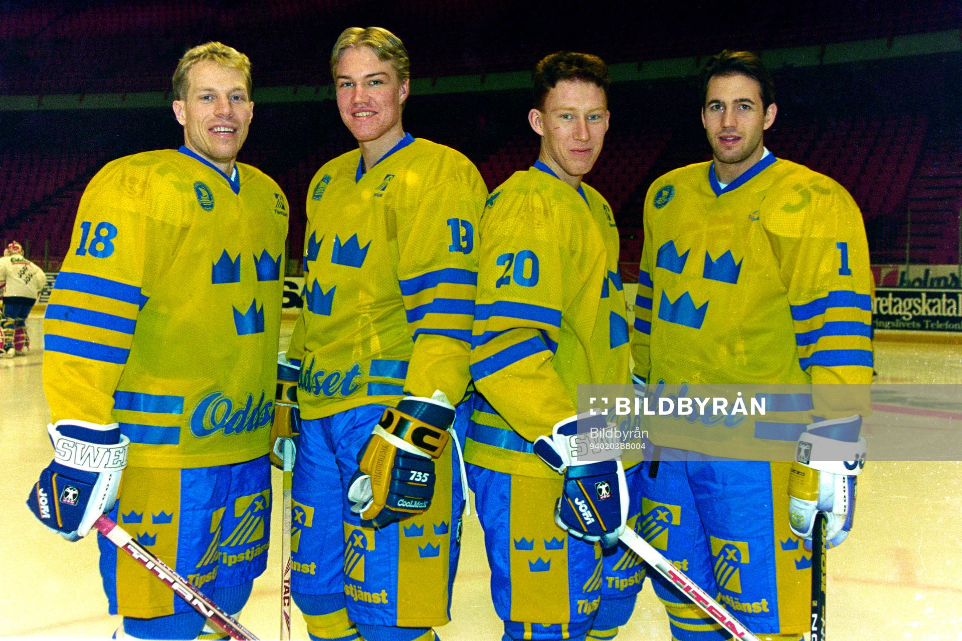 Fr. v Jonas Bergqvist, Kenny Jönsson, Jörgen Jönsson och