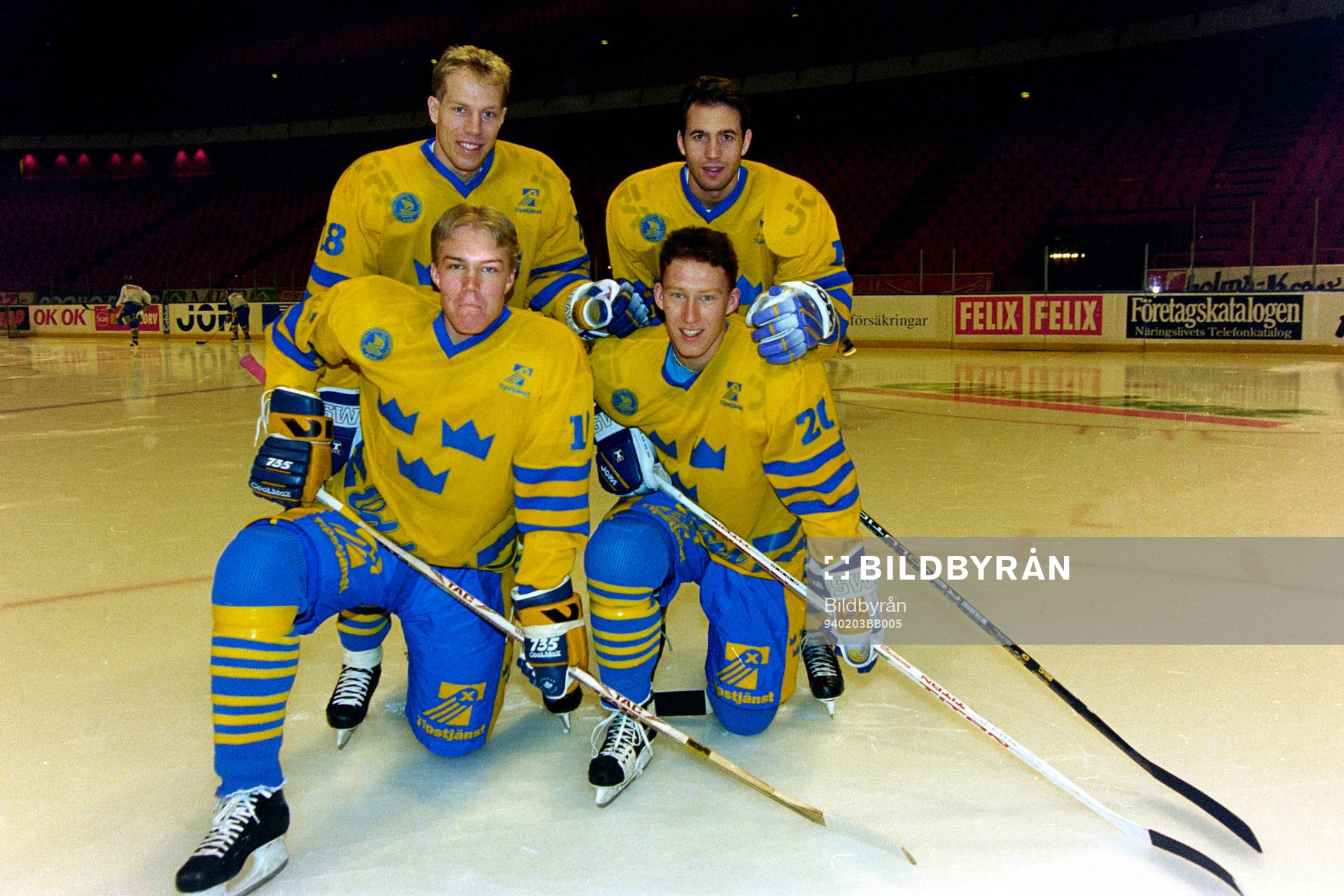 Bakre raden fr. v Jonas Bergqvist och Roger Hansson.