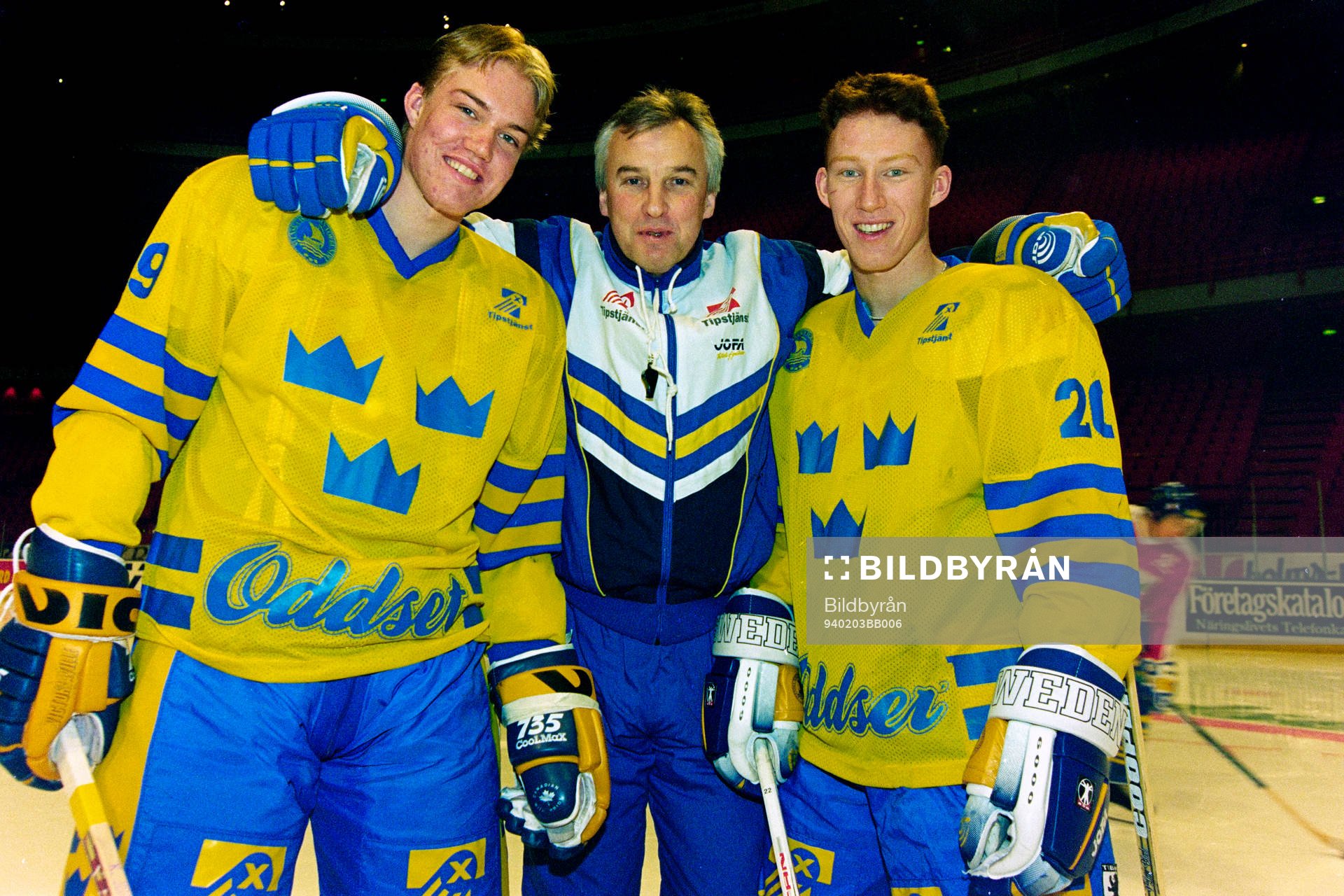 Kenny Jönsson, Curt Lundmark, förbundskapten och Jörgen