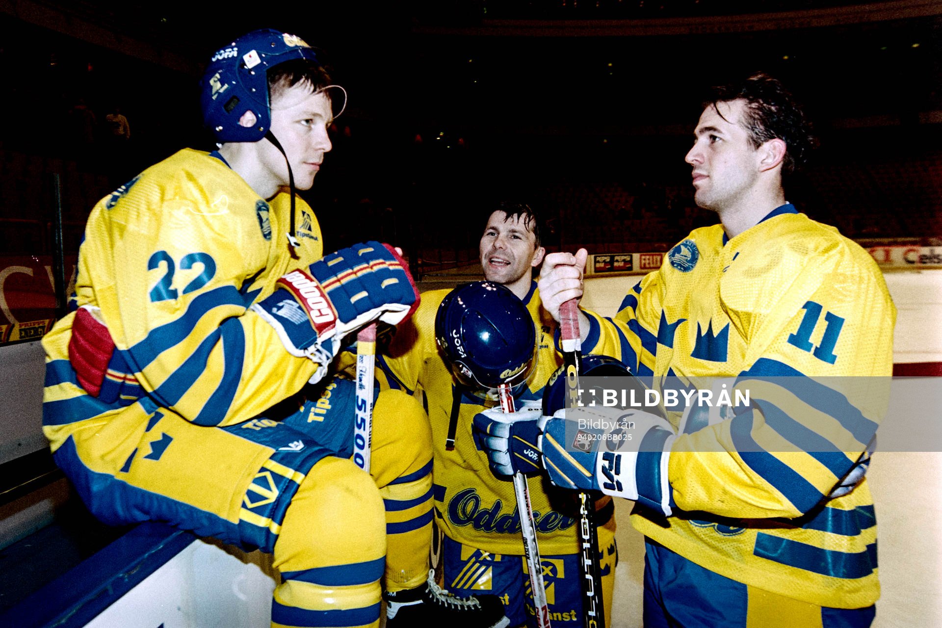 Charles Berglund, Mats Näslund och Roger Hansson, Sverige
