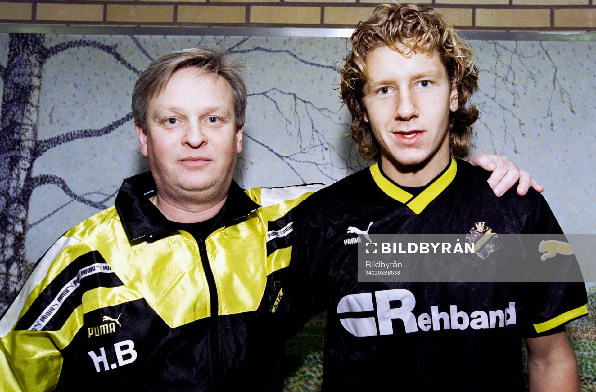 Hans Backe, tränare och Jesper Jansson, AIK