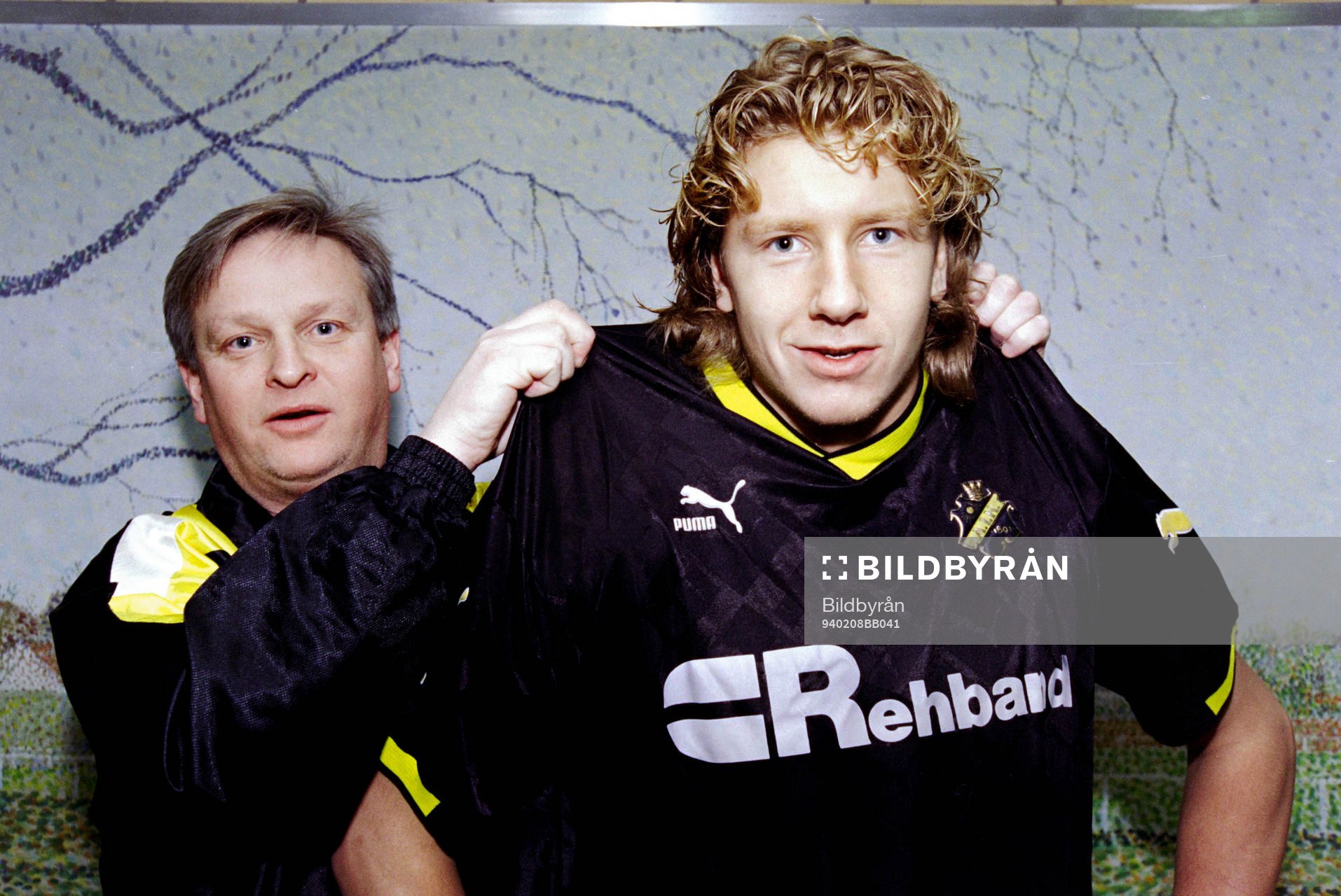 Hans Backe, tränare och Jesper Jansson, AIK
