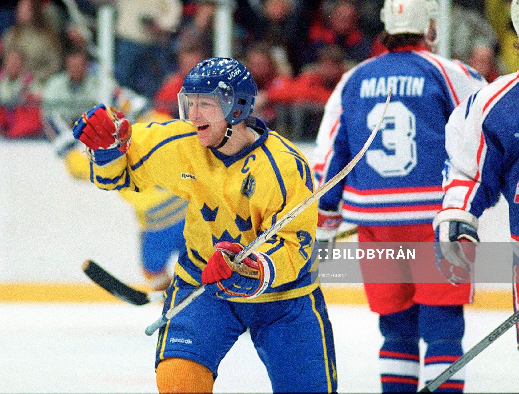 Charles Berglund i matchen mot USA