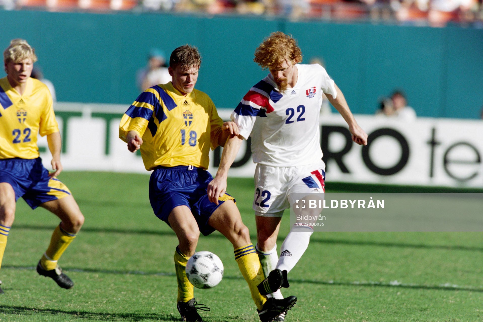 Jesper Blomqvist, Sverige och Alexi Lalas, USA