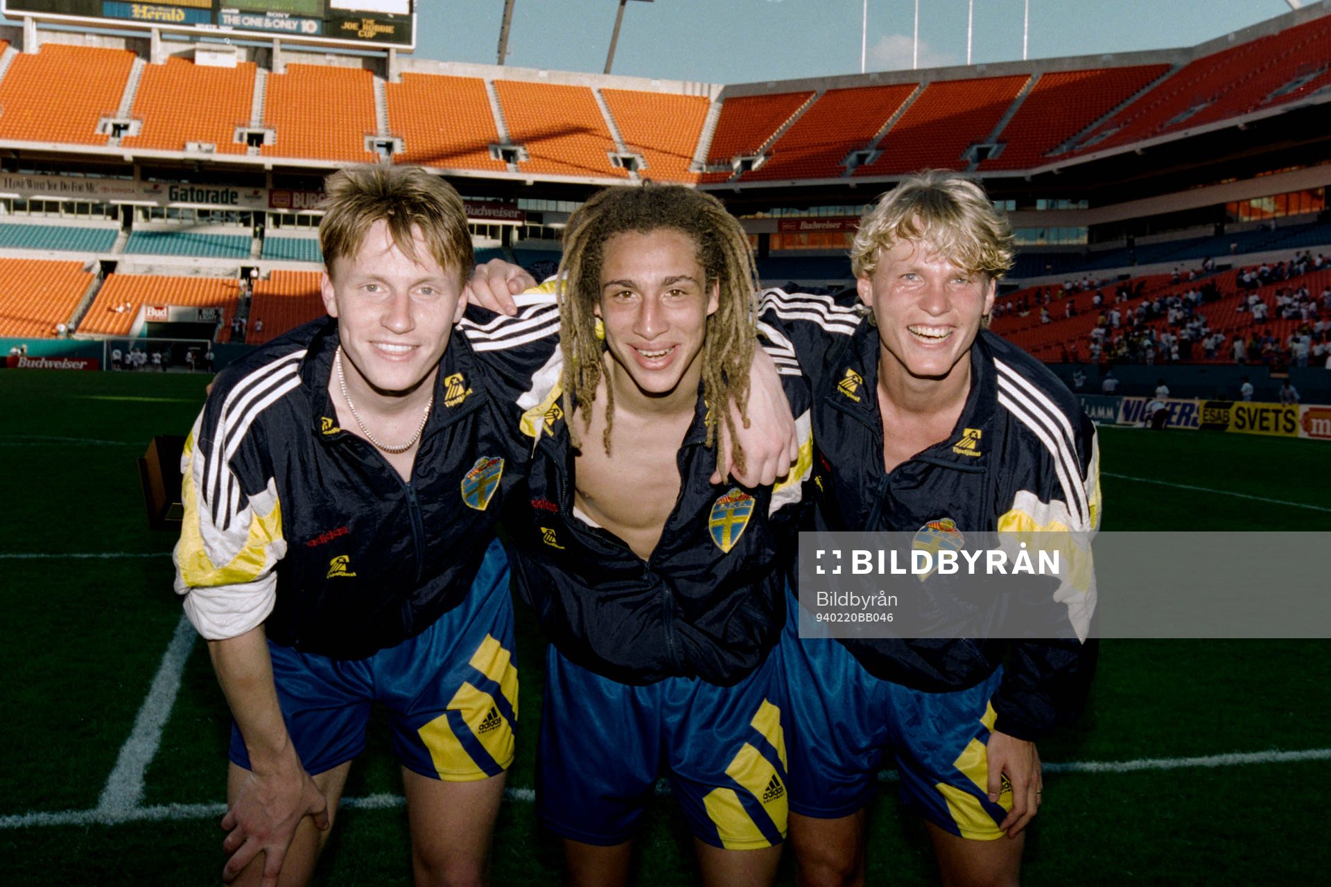 Kennet Andersson, Henrik Larsson och Mats Lilienberg,