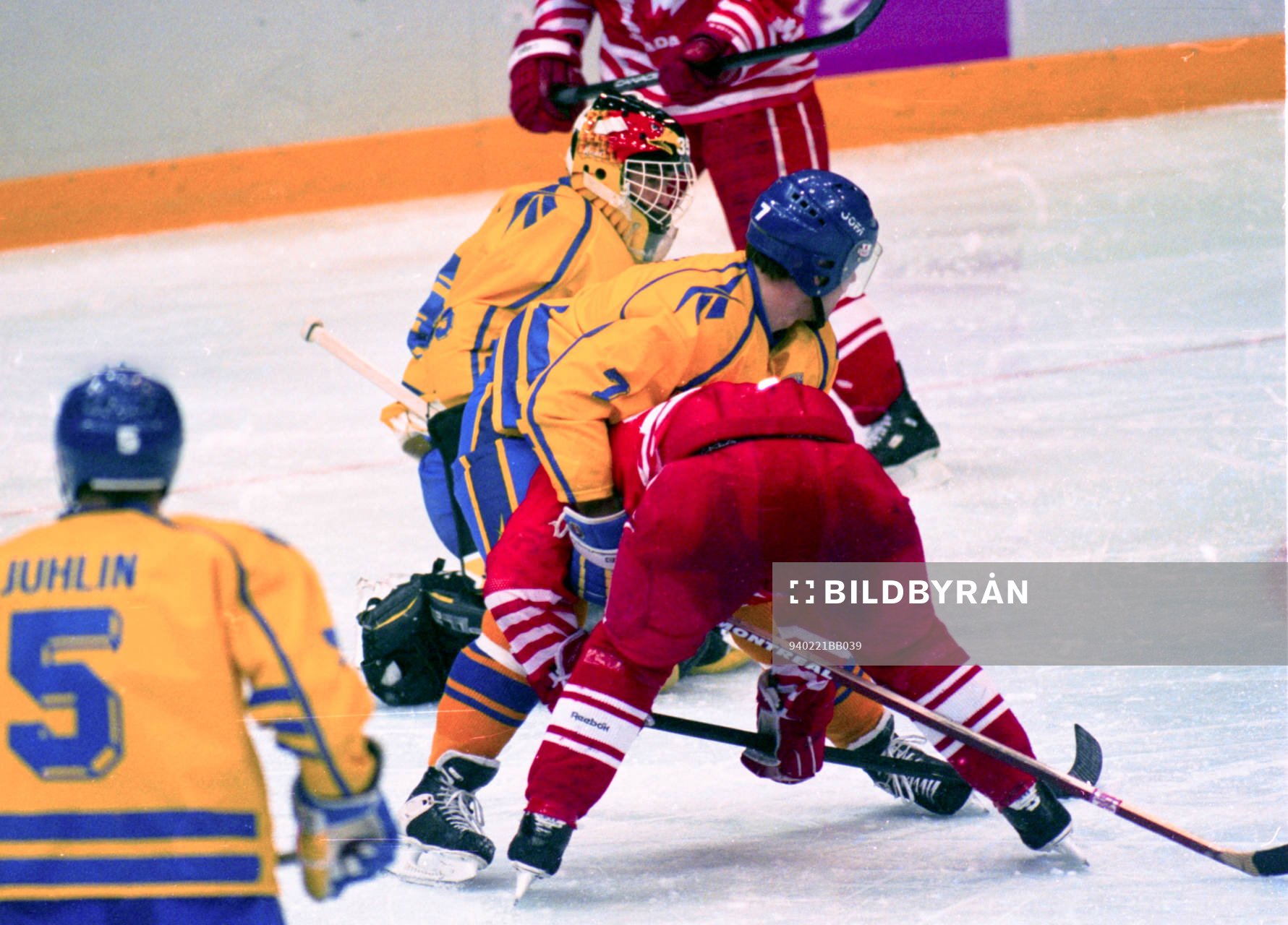 Tommy Salo, målvakt och Leif Rohlin, Sverige