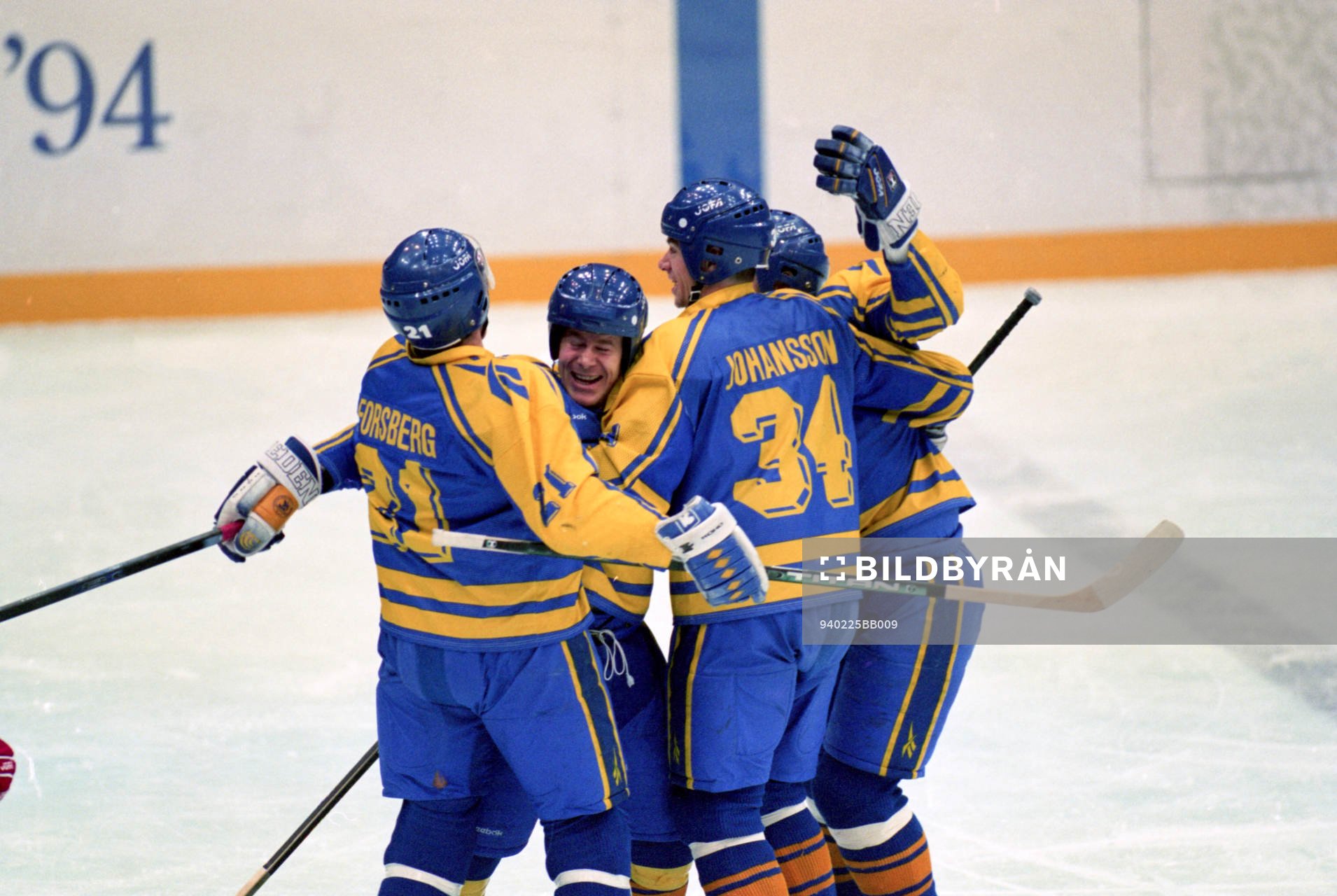 Peter Forsberg, Magnus Svenson Roger Johansson, Sverige.