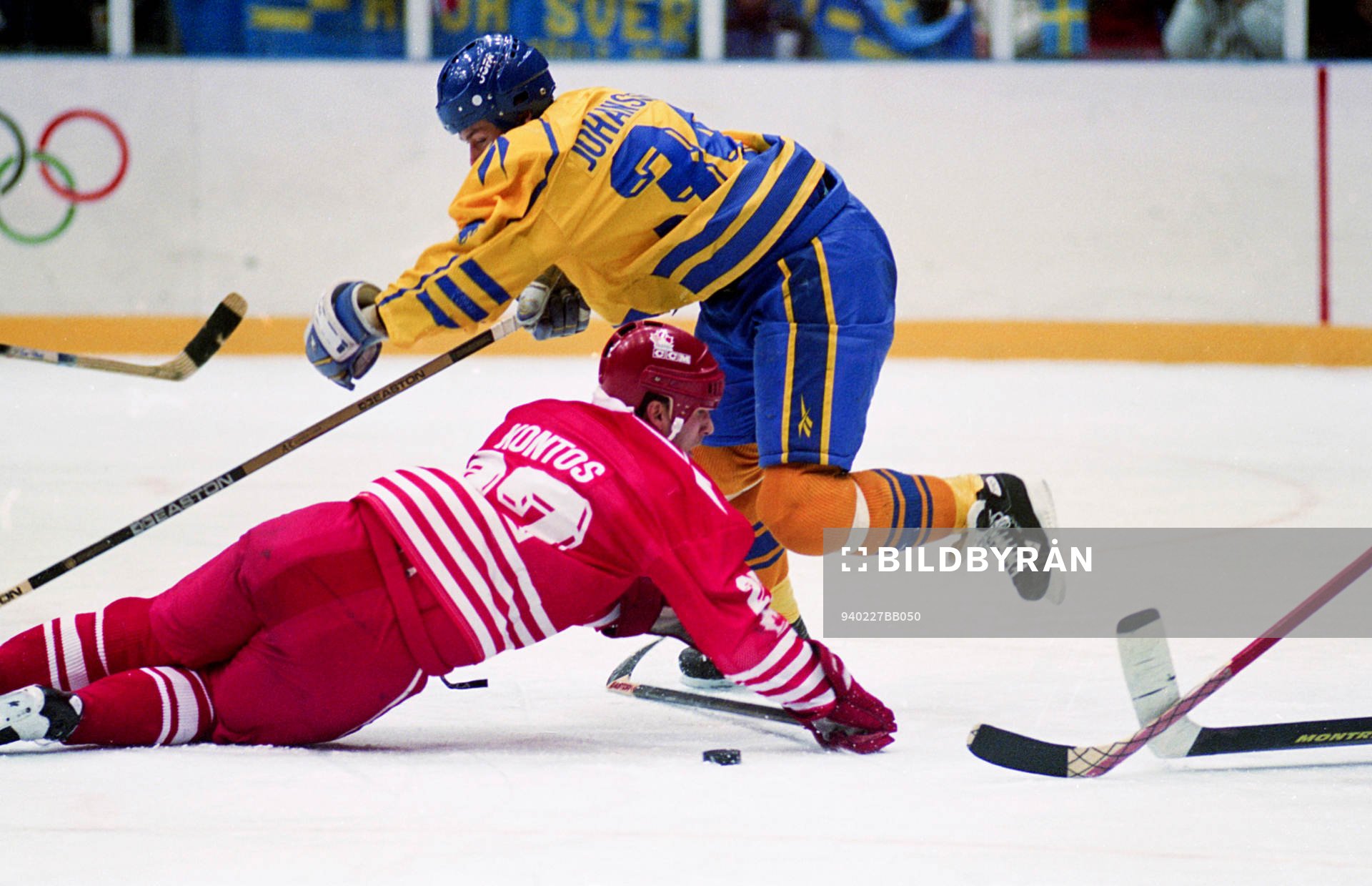 Roger Johansson, Sverige och Chris Kontos, Kanada