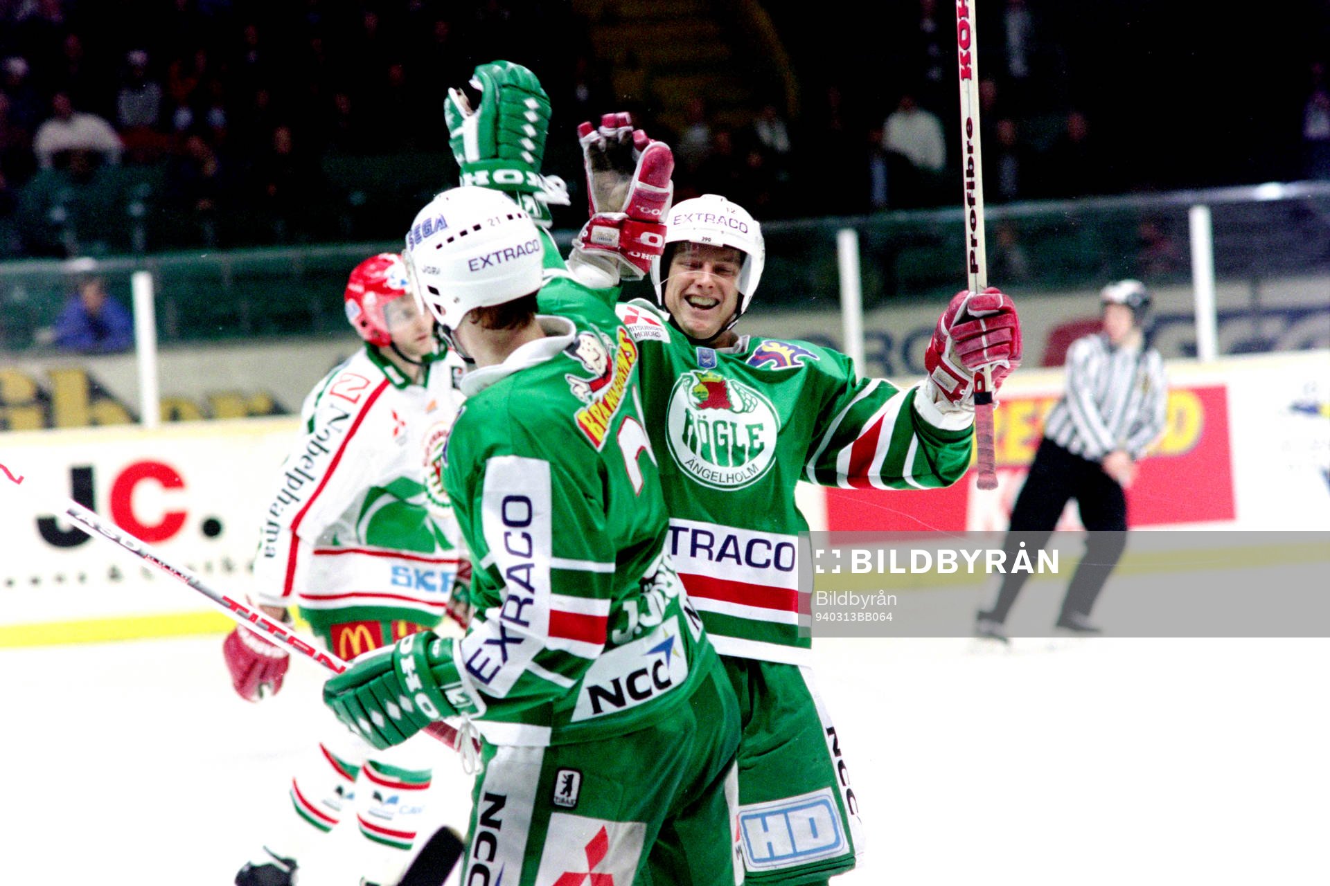 Jörgen Jönsson och Mikael Johansson, Rögle jublar