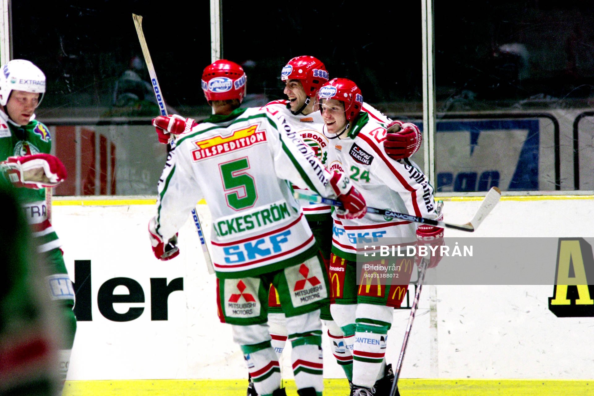 Oscar Ackeström, Peter Berndtsson och Daniel Alfredsson,