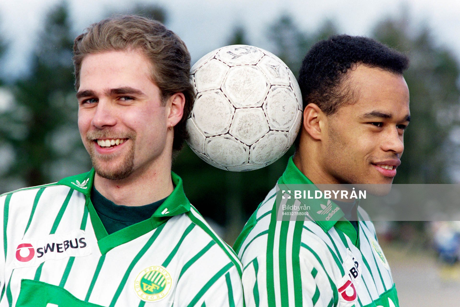 Fotboll, Allsvenskan, Västra Frölunda, Förhands: Teddy Lukic och Filip Apelstav, Västra Frölunda.