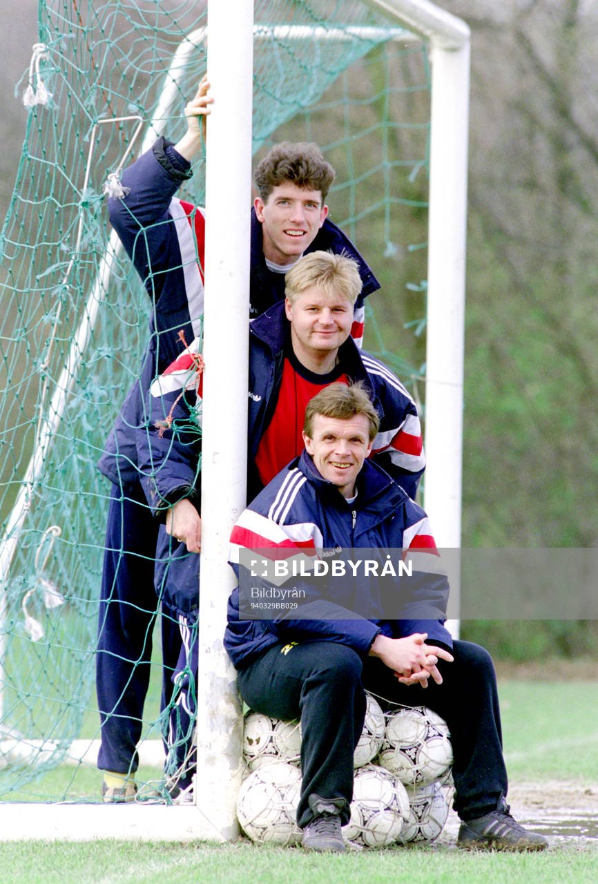 Fotboll, IFK Hässleholm, Träningsläger: Stefan Wedman, Peter Swärdh och Anders Linderoth, Hässleholm