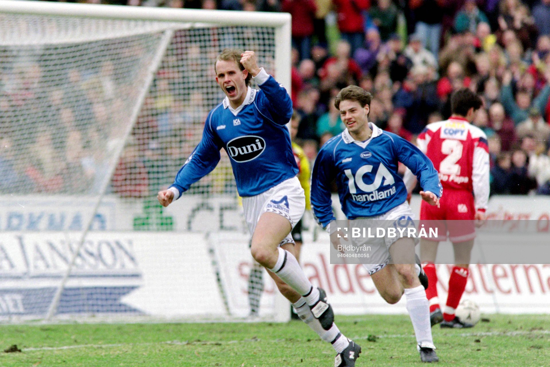 Henrik Bertilsson och Niklas Gudmundsson, Halmstad jublar