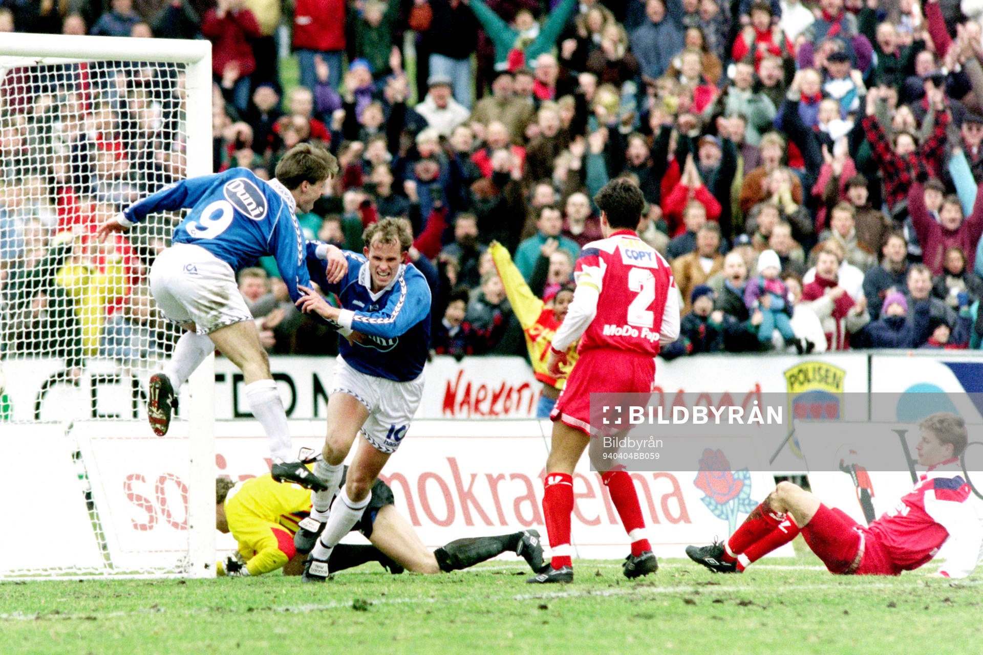 Henrik Bertilsson och Niklas Gudmundsson, Halmstad jublar