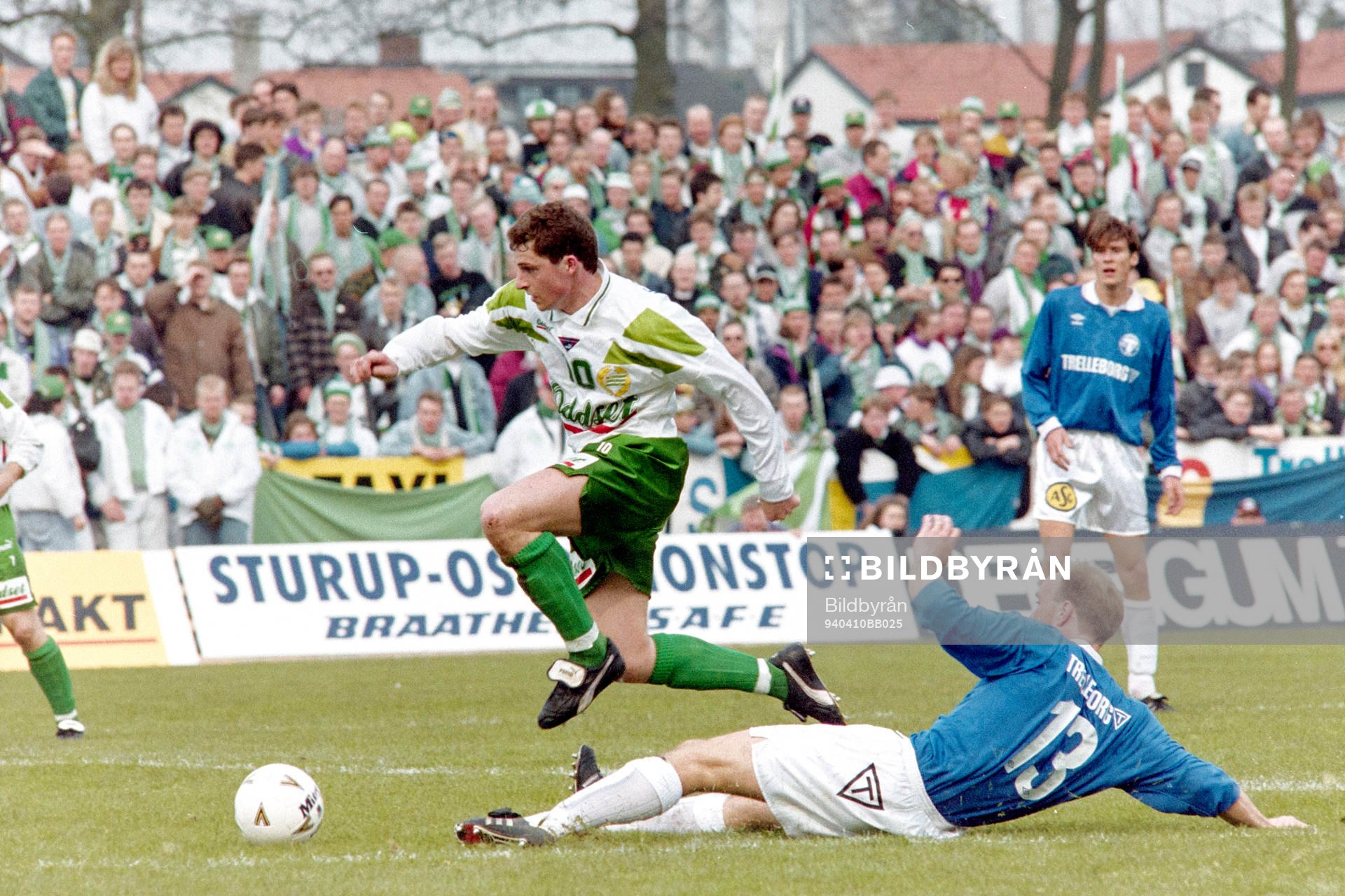 Hans Bergh, Hammarby flyger över Ola Severin, Trelleborg