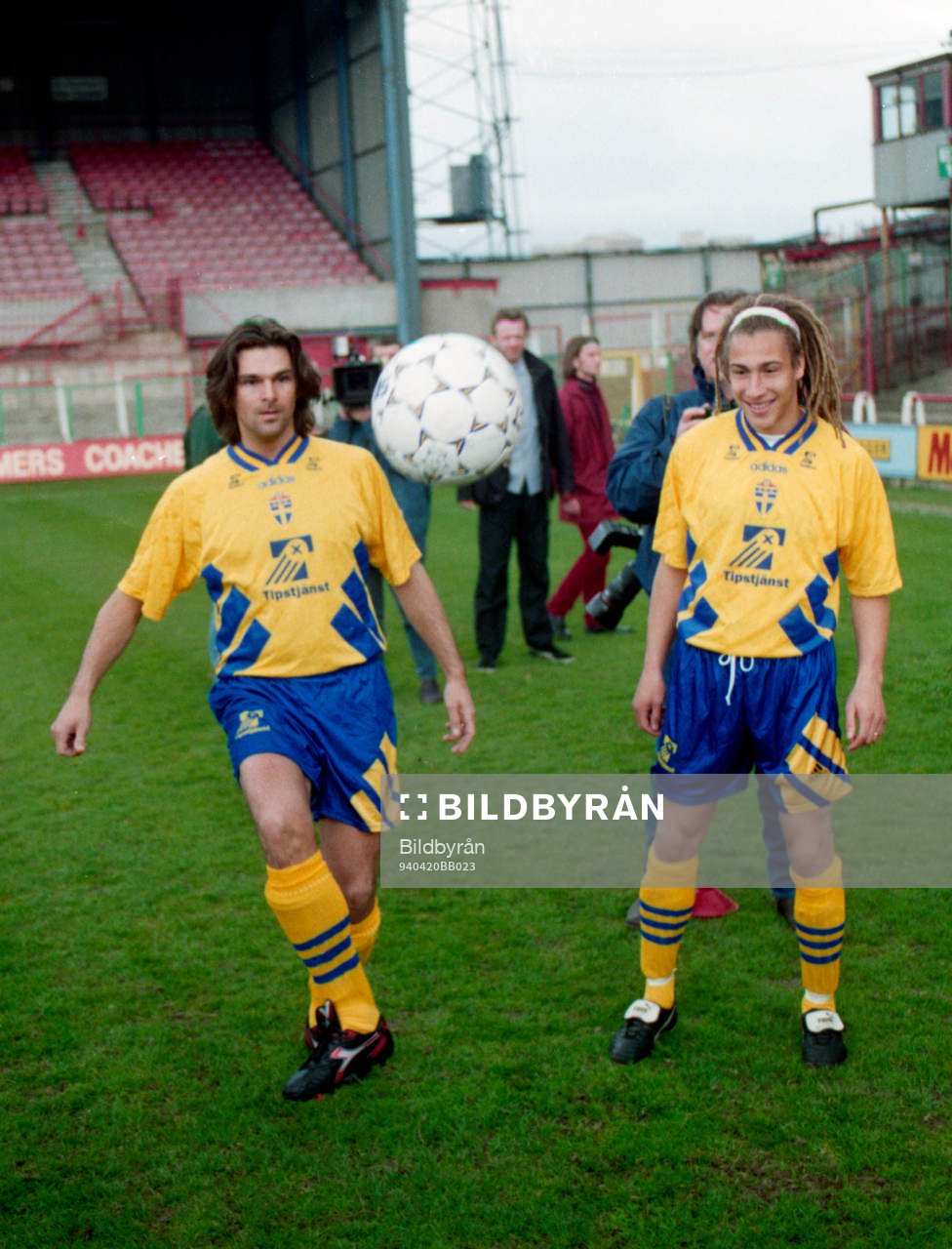 Niklas Strömstedt och Henrik Larsson tränar tillsammans