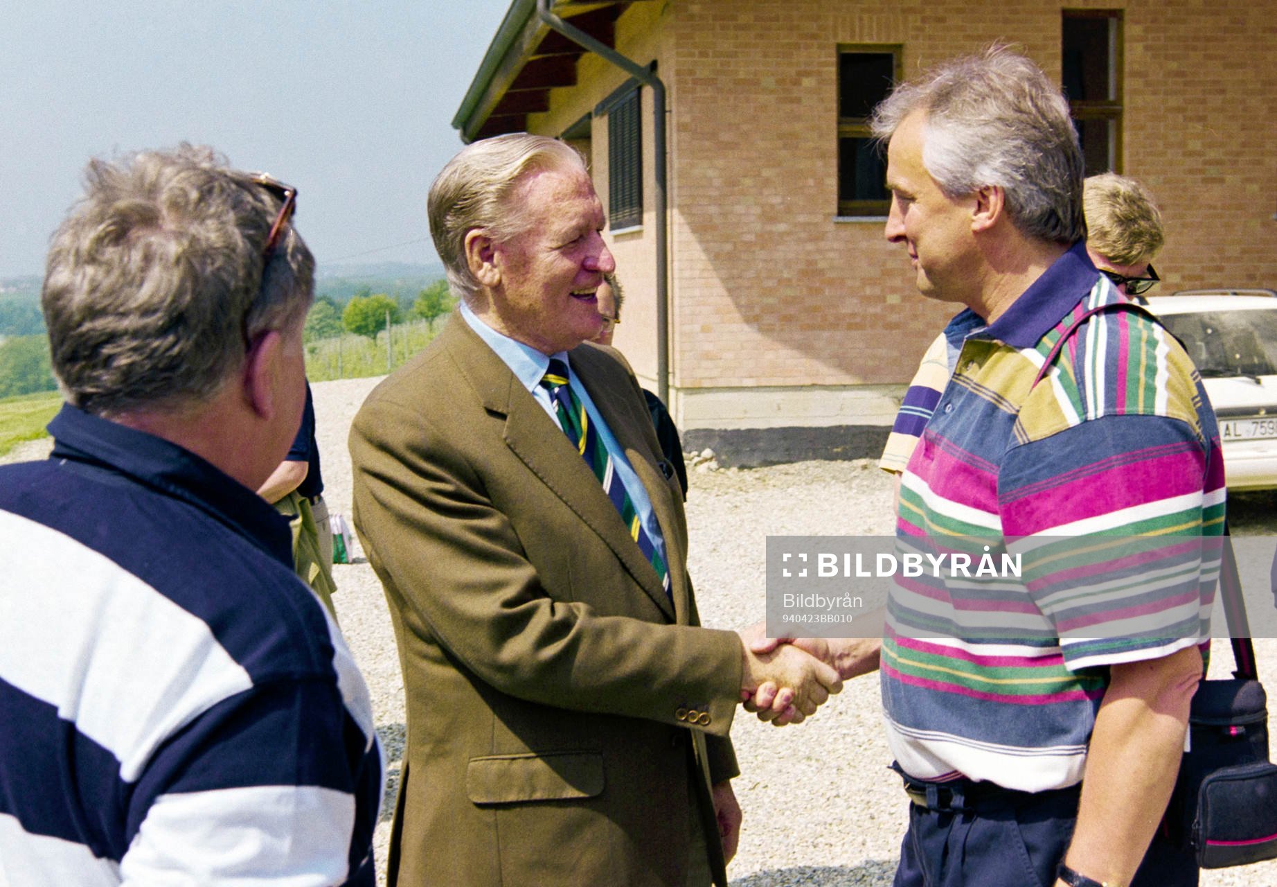 Curt Lundmark och landslaget besöker Nils Liedholm och