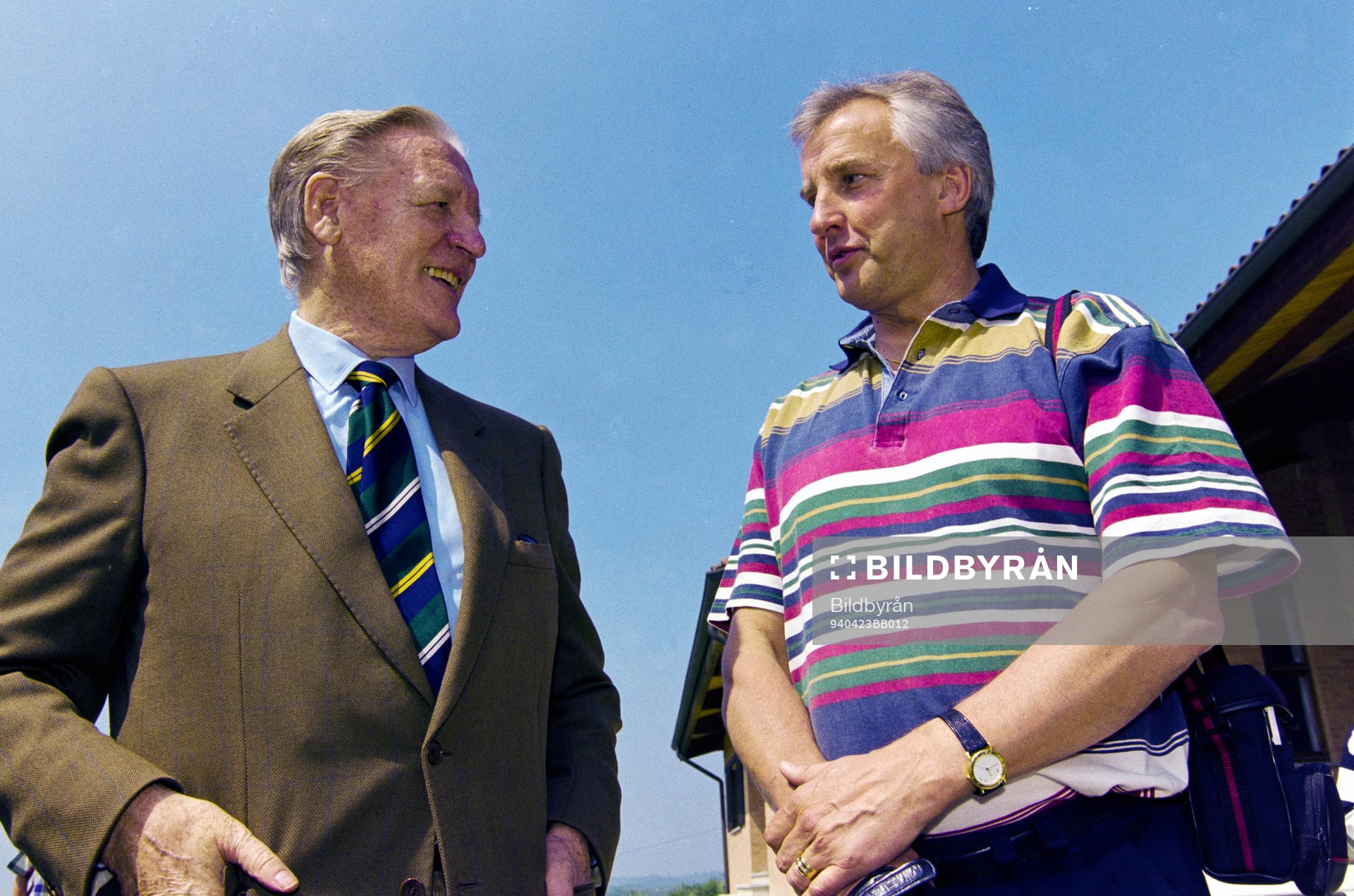 Curt Lundmark och landslaget besöker Nils Liedholm och