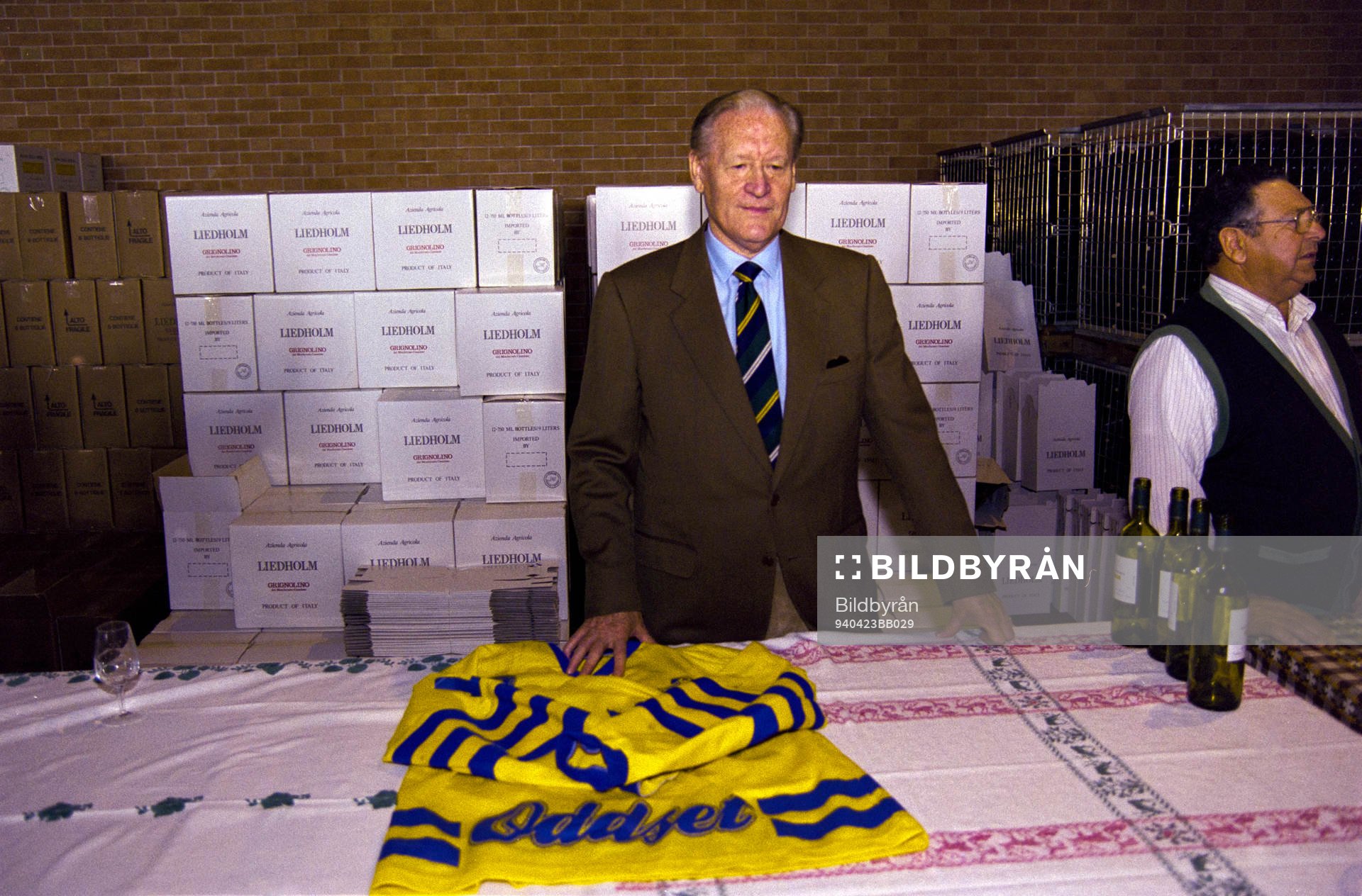 Sverige på vinprovning hos Nils Liedholm