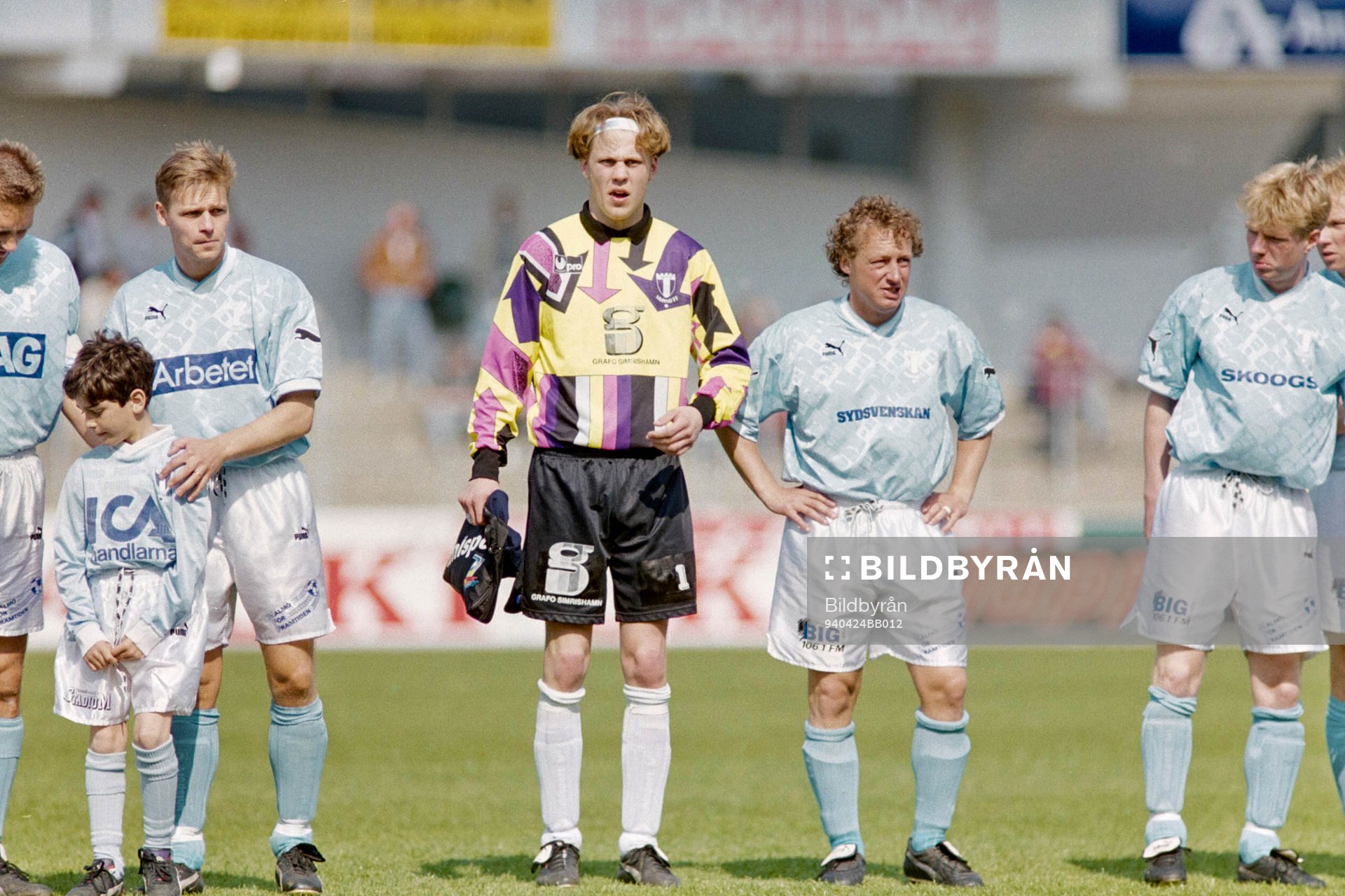 Björn Stringheim, målvakt i Malmö och Robert Prytz i