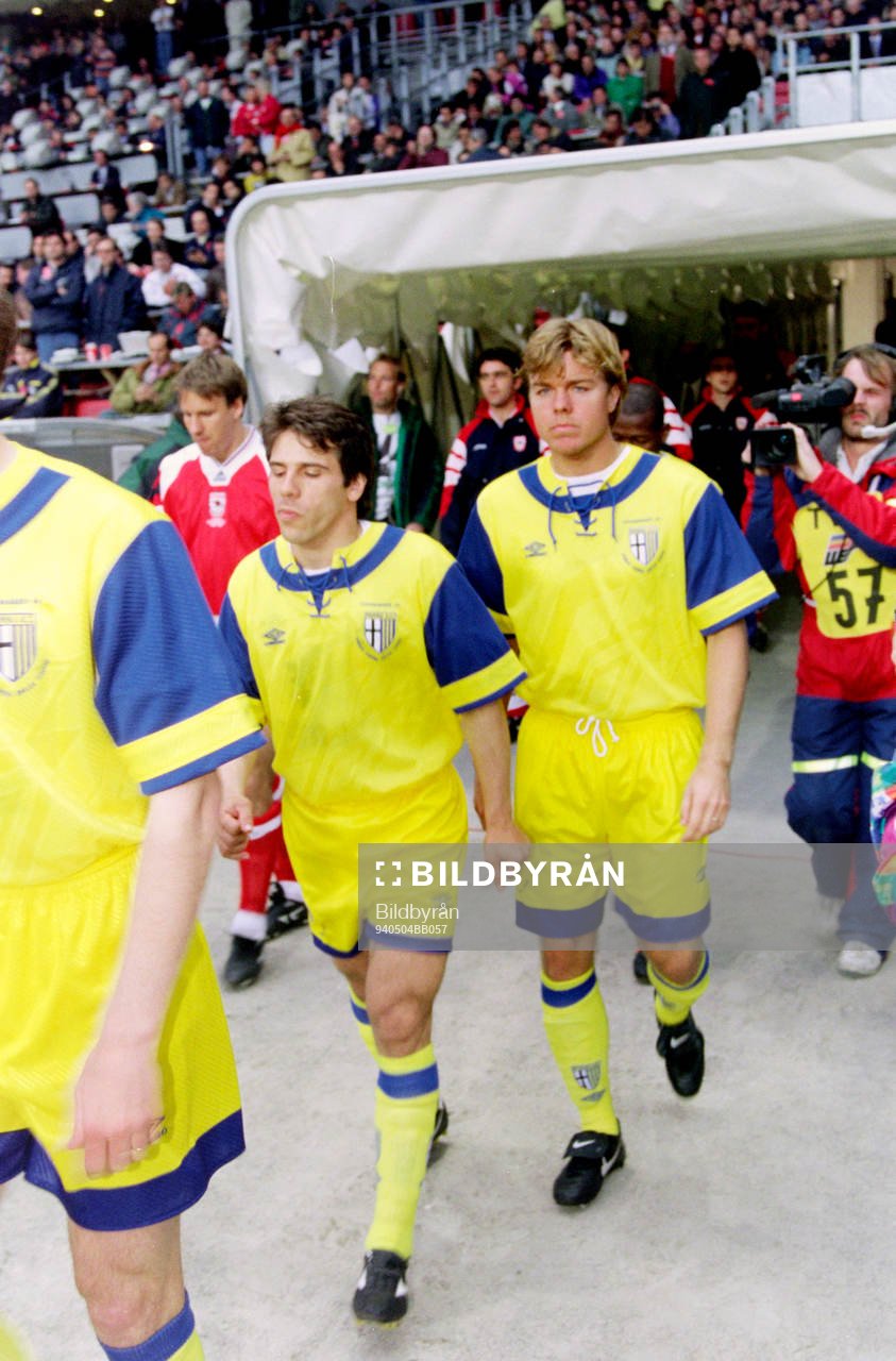 Fotboll, Cupvinnarcupen, Final, Arsenal - Parma, 1-0: Gianfranco Zola och Tomas Brolin, Parma